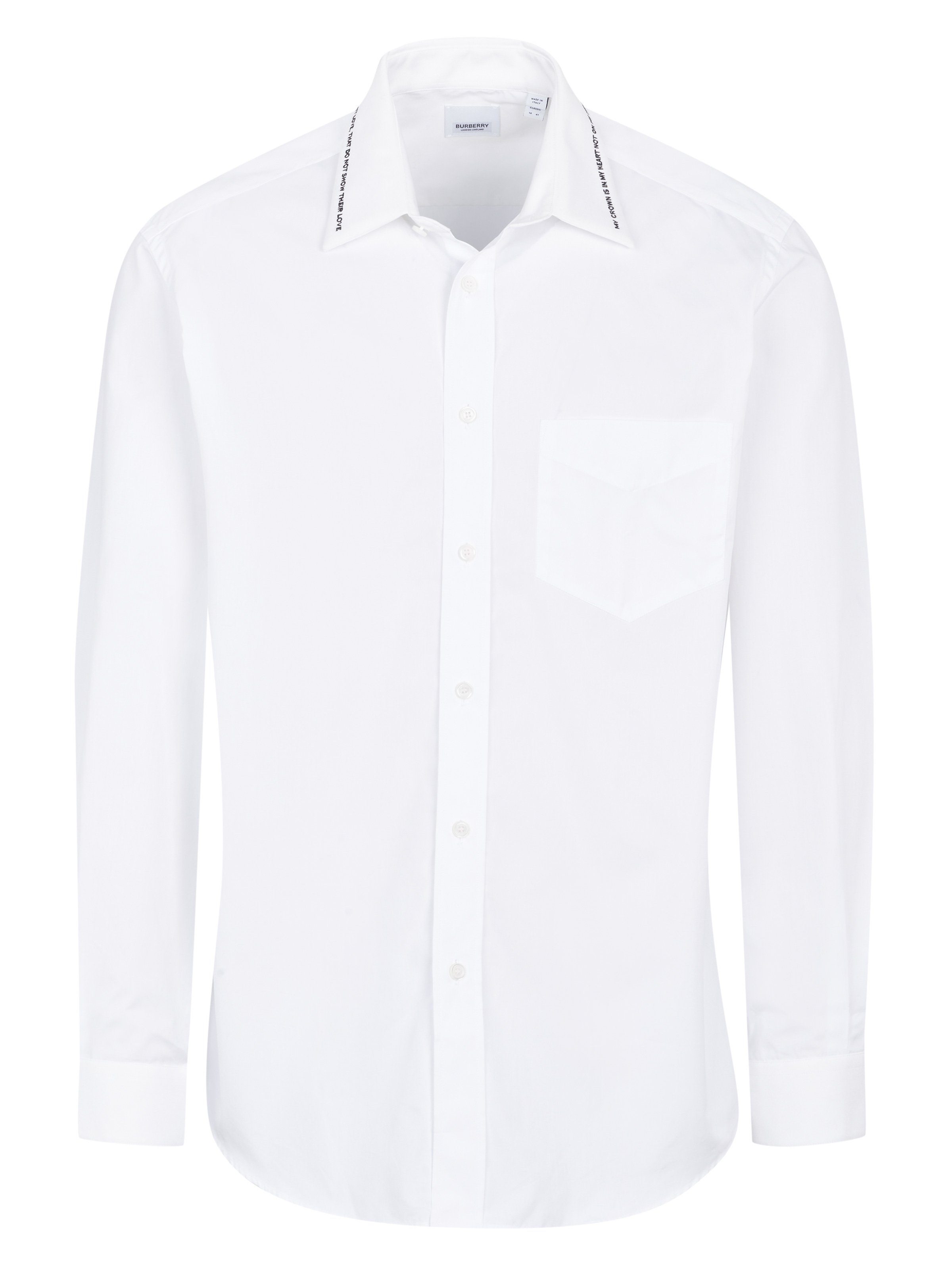 BURBERRY Langarmhemd Burberry Hemd weiss