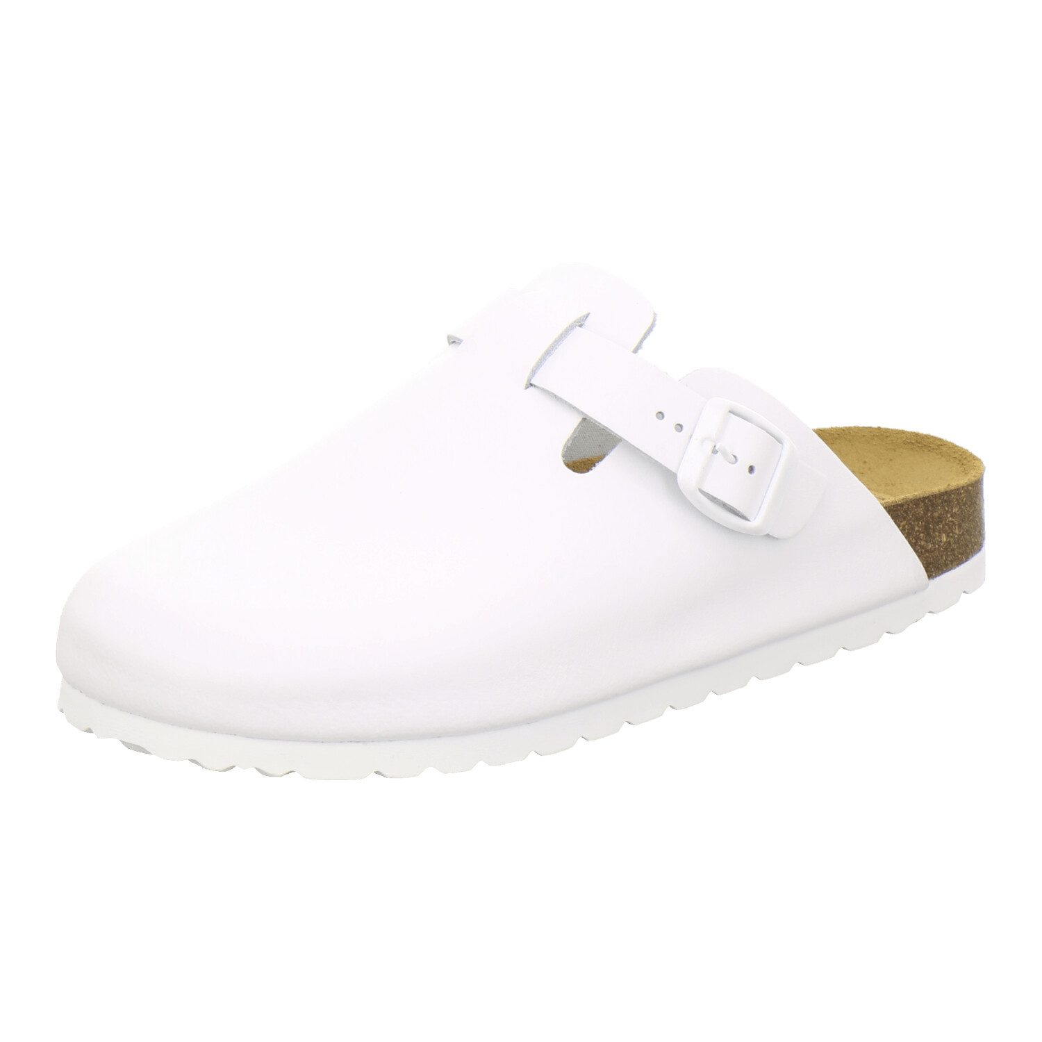 AFS-Schuhe 390010 Clogs Pantolette für Herren aus Leder mit Fußbett, Hausschuhe Made in Germany