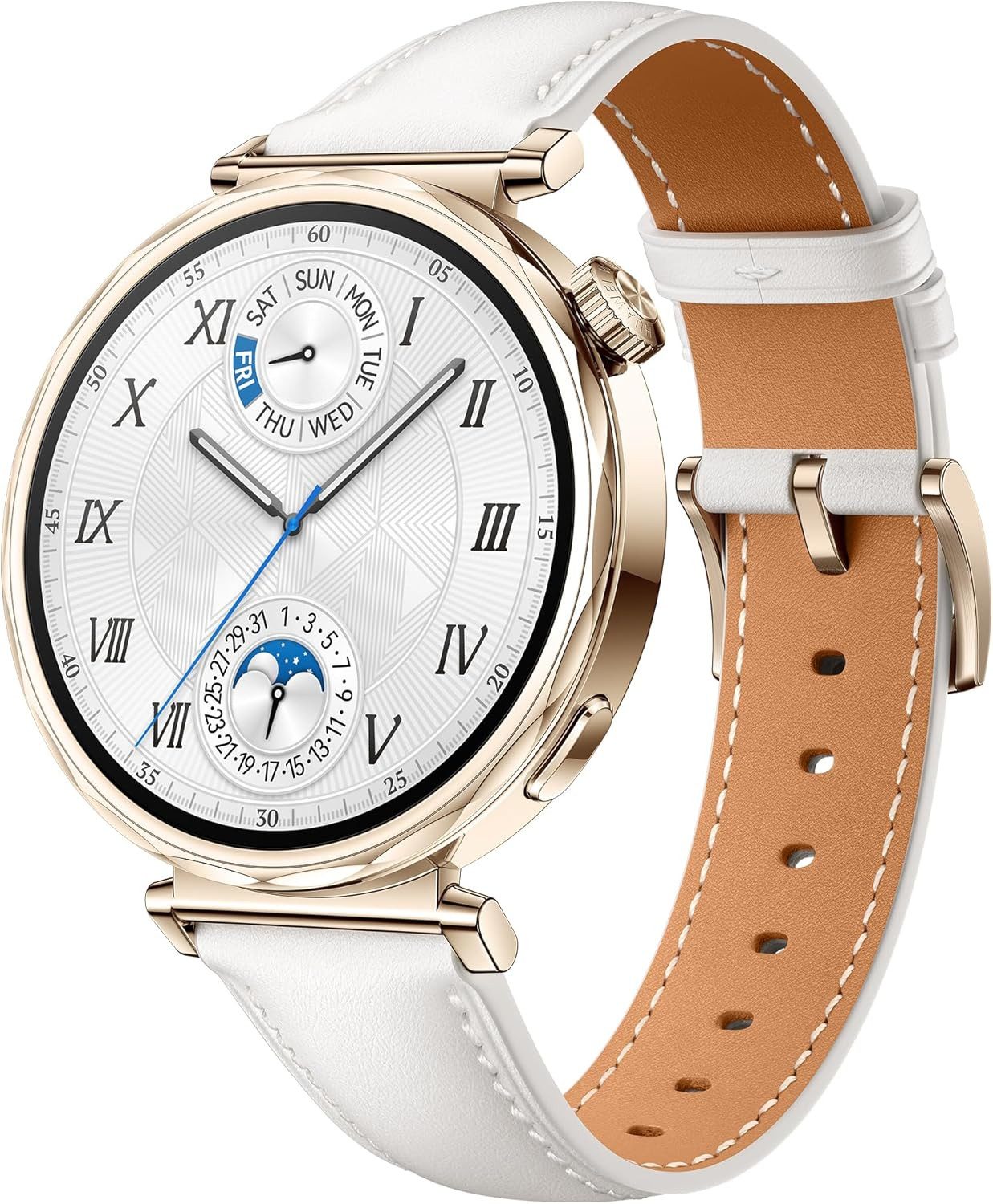 Huawei Erweiterte Lauf & Fahrradfunktionen Damen's Bis zu 7 Tage Akkulaufzeit Smartwatch (3,3 cm/1,43 Zoll, Android iOS), Damen Fitness-Tracker mit Gesundheitsmonitor & langer Akku