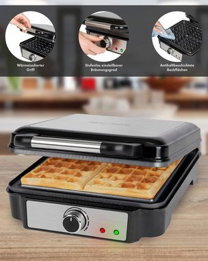 ProfiCook Waffeleisen PC-WA 1241 inox, 1200 W