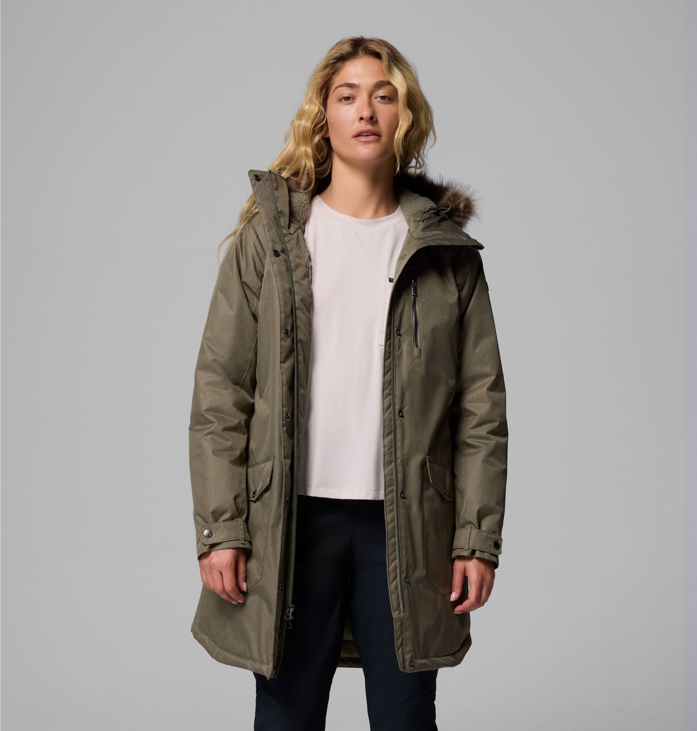 Columbia Parka SUTTLE MOUNTAIN LONG INSULATED JACKET (1-St) sportlicher Sti günstig online kaufen