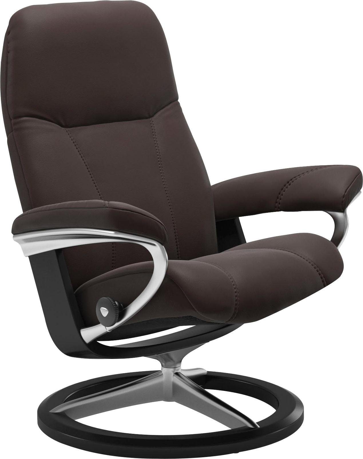 mit Base, Consul, Gestell Größe Stressless® Relaxsessel Signature S, Schwarz