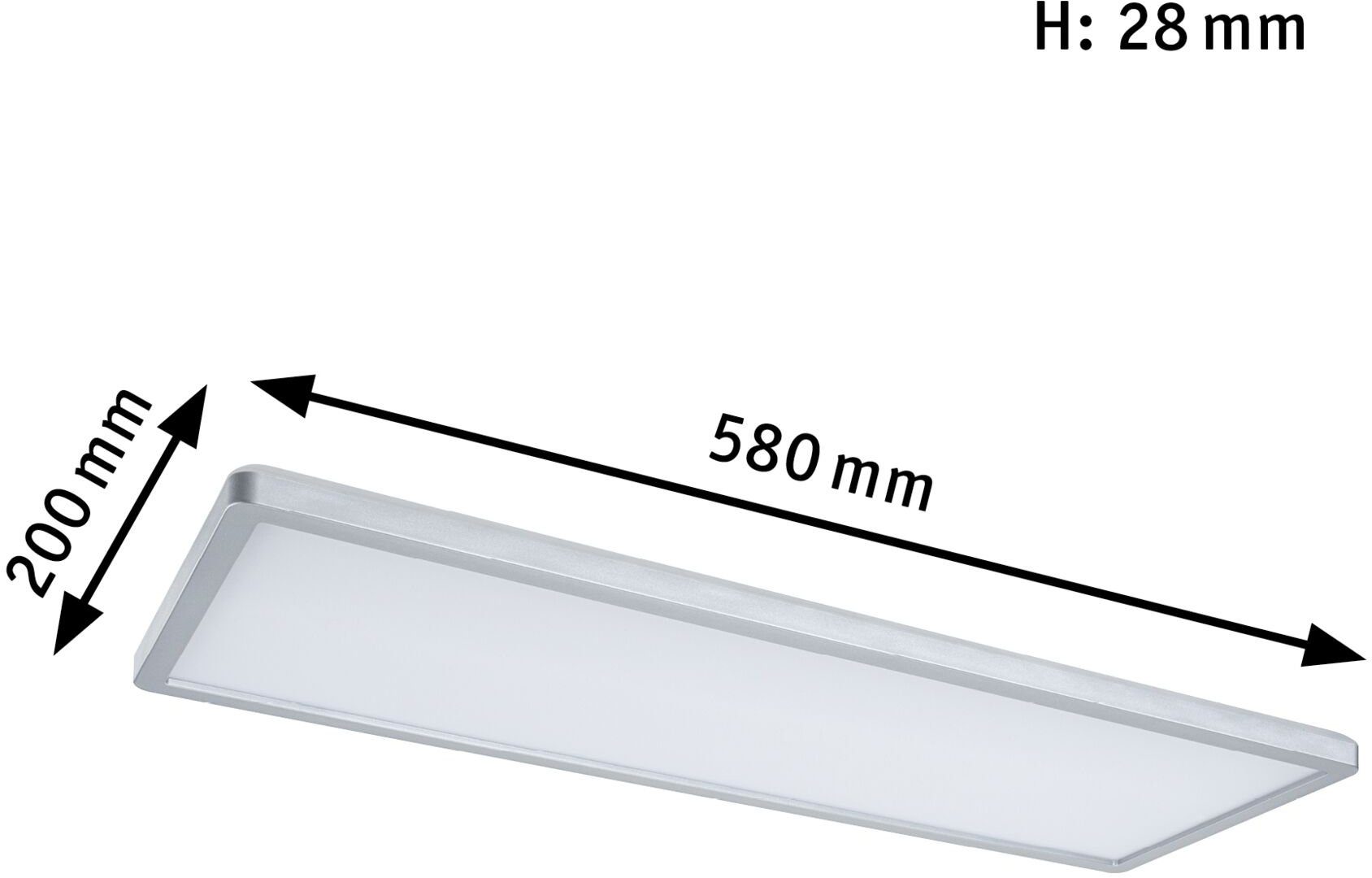 Shine, Panel fest integriert Paulmann LED LED Atria