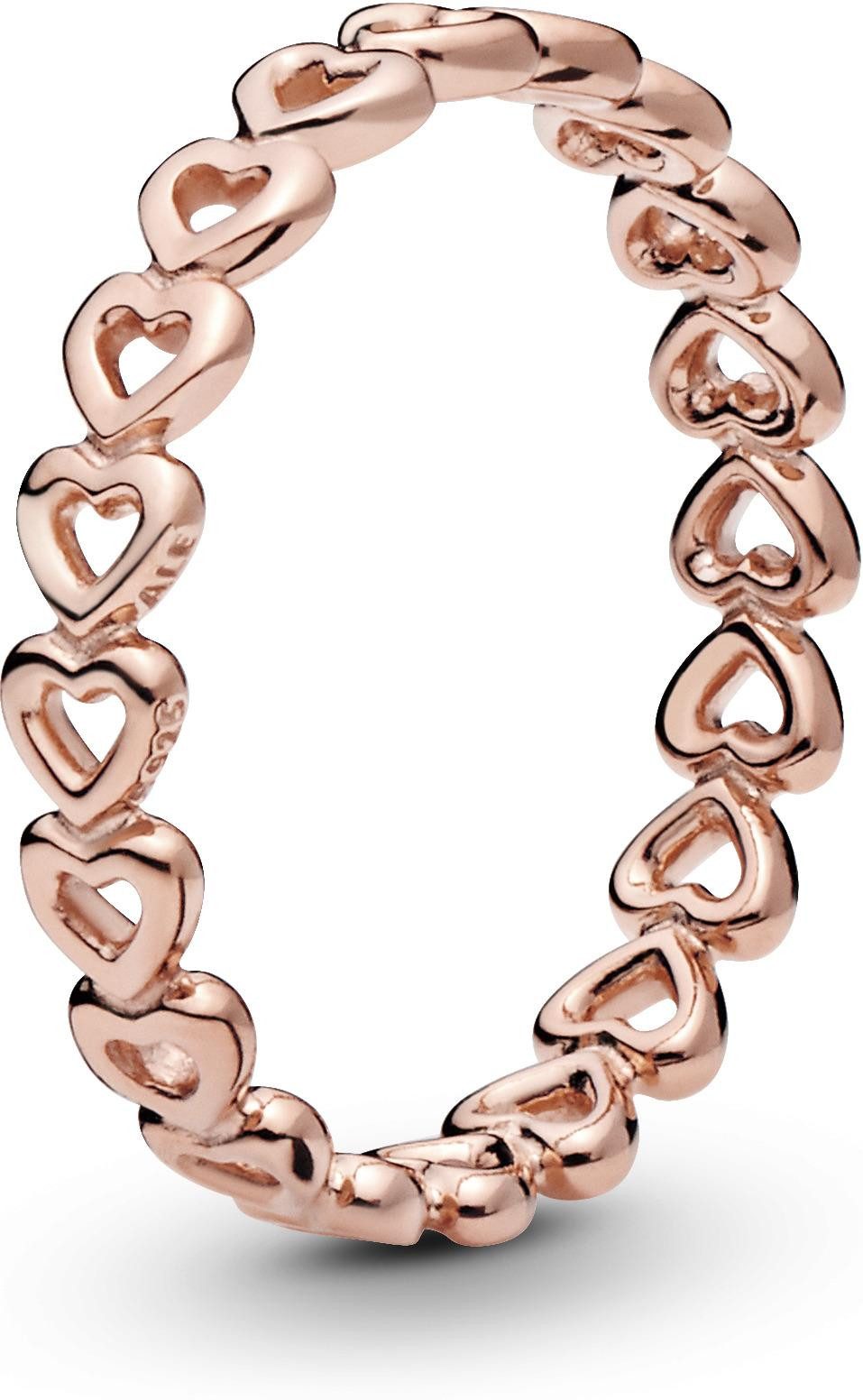 Fingerring Pandora Gereihte Herzen Ring 180177 Damenring