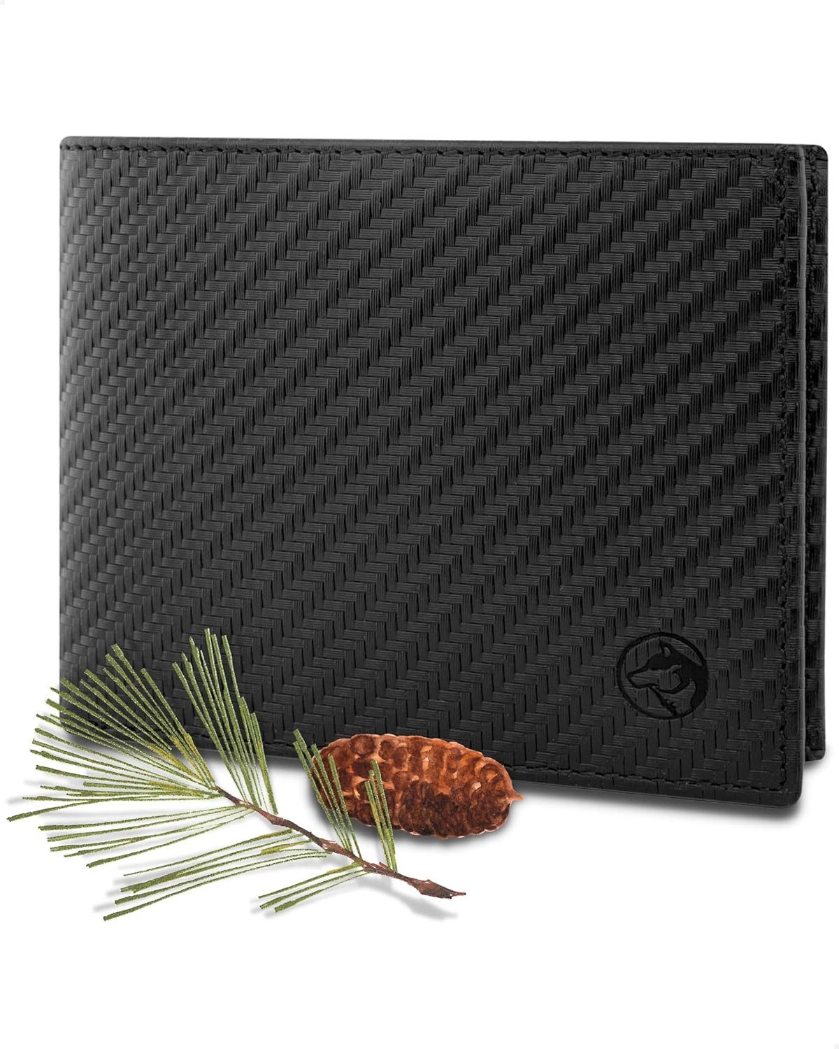 Wolfstrøm Geldbörse Herren Leder 'Nørge' – Tri-Fold Herren-Portemonnaie RFID-Blocker (NØRGE STANDARD: B-11 x T-1,9 x H-8,8 cm - Platz für 6 Karten & Scheine bis 100 €, Design in Germany, Made in Europe, Handmade / Handgefertigt), Vollnarbenleder, Handarbeit