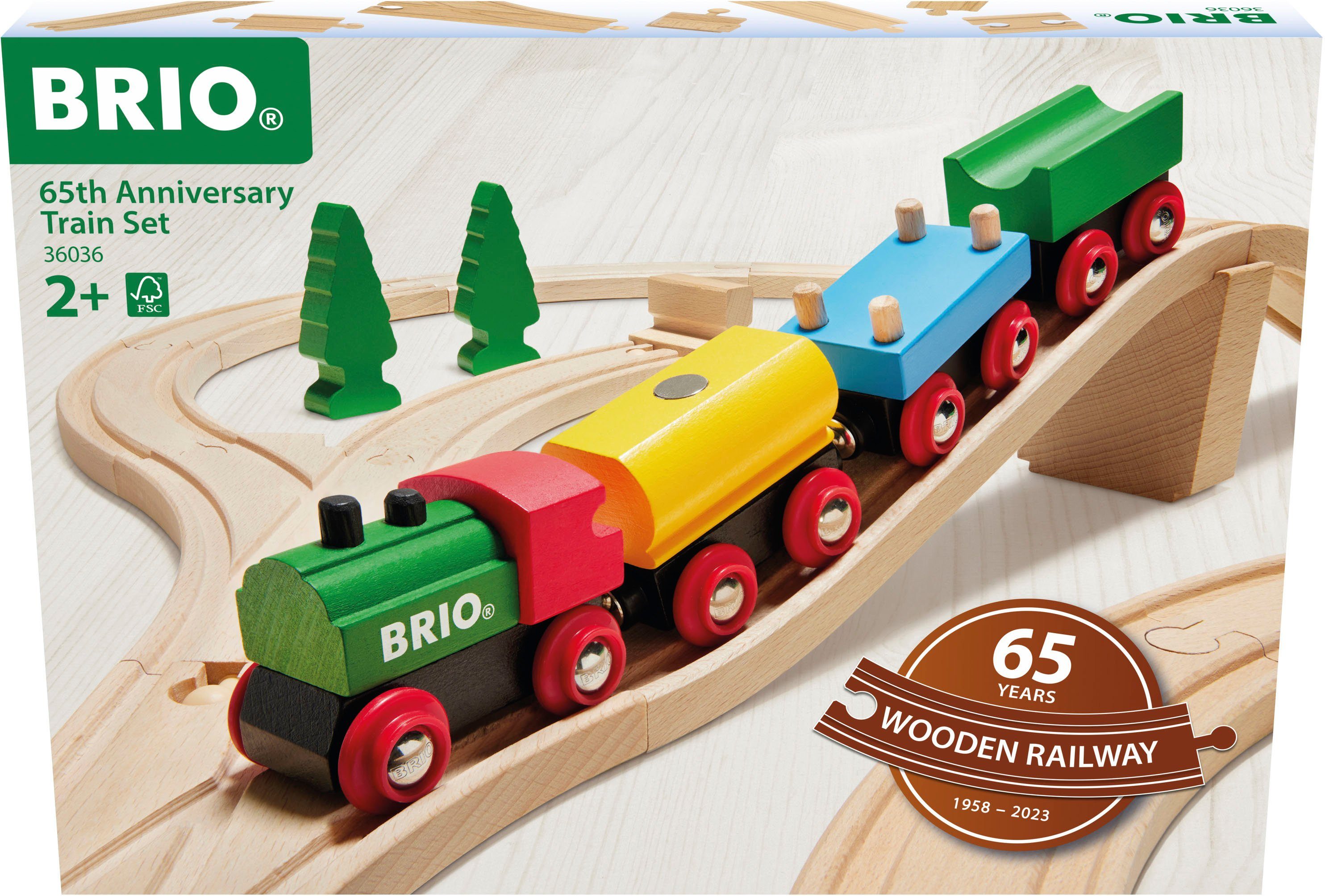 BRIO® Spielzeug-Eisenbahn 65 Jahre Holzeisenbahn Jubiläums-Zugset, günstig online kaufen