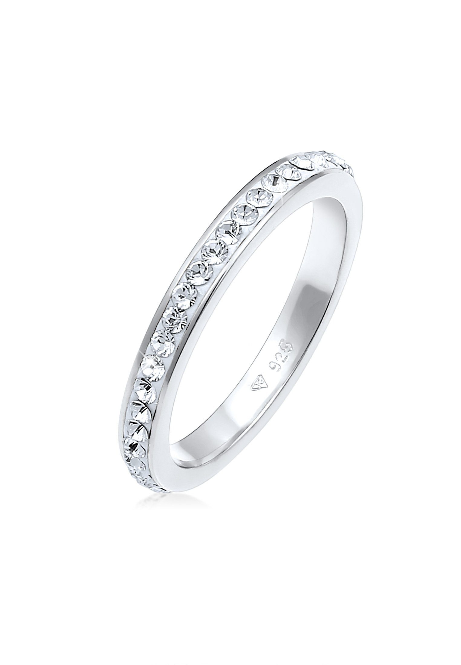 Elli Fingerring Kristallen Memoire Ring 925 Silber Weiß