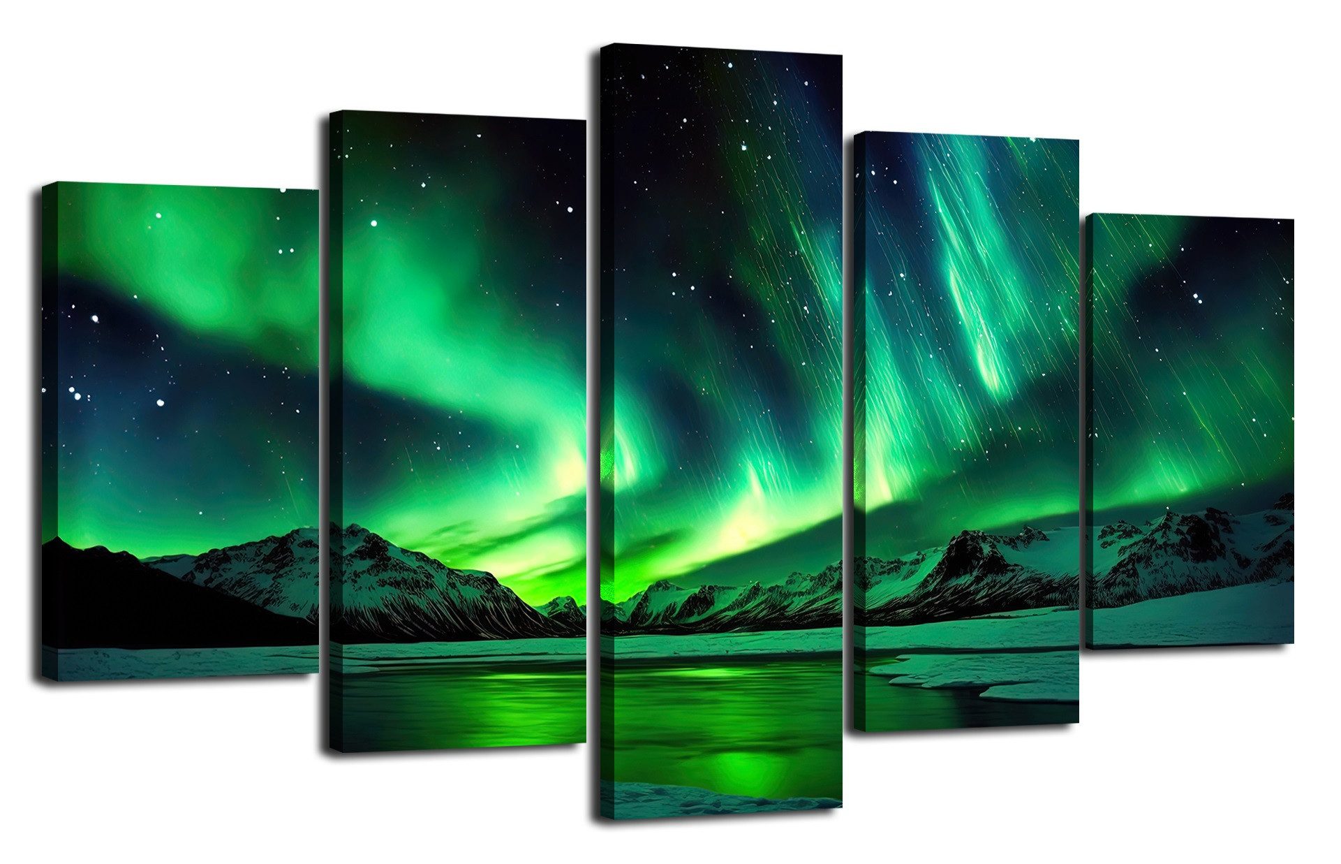 Visario Bild mit Rahmen, Polarlicht günstig online kaufen