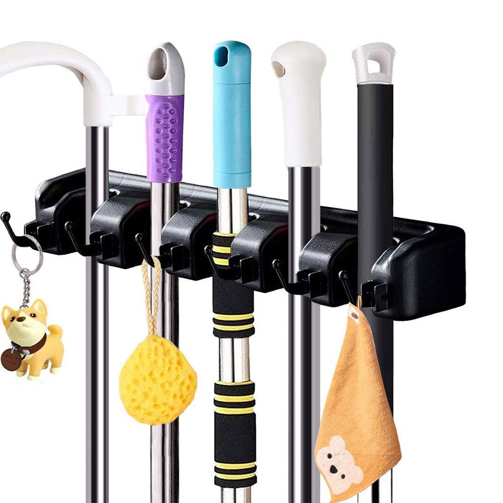 PODOFO Wandhaken Besenhalterung Wand, 5 Halter+6 günstig online kaufen
