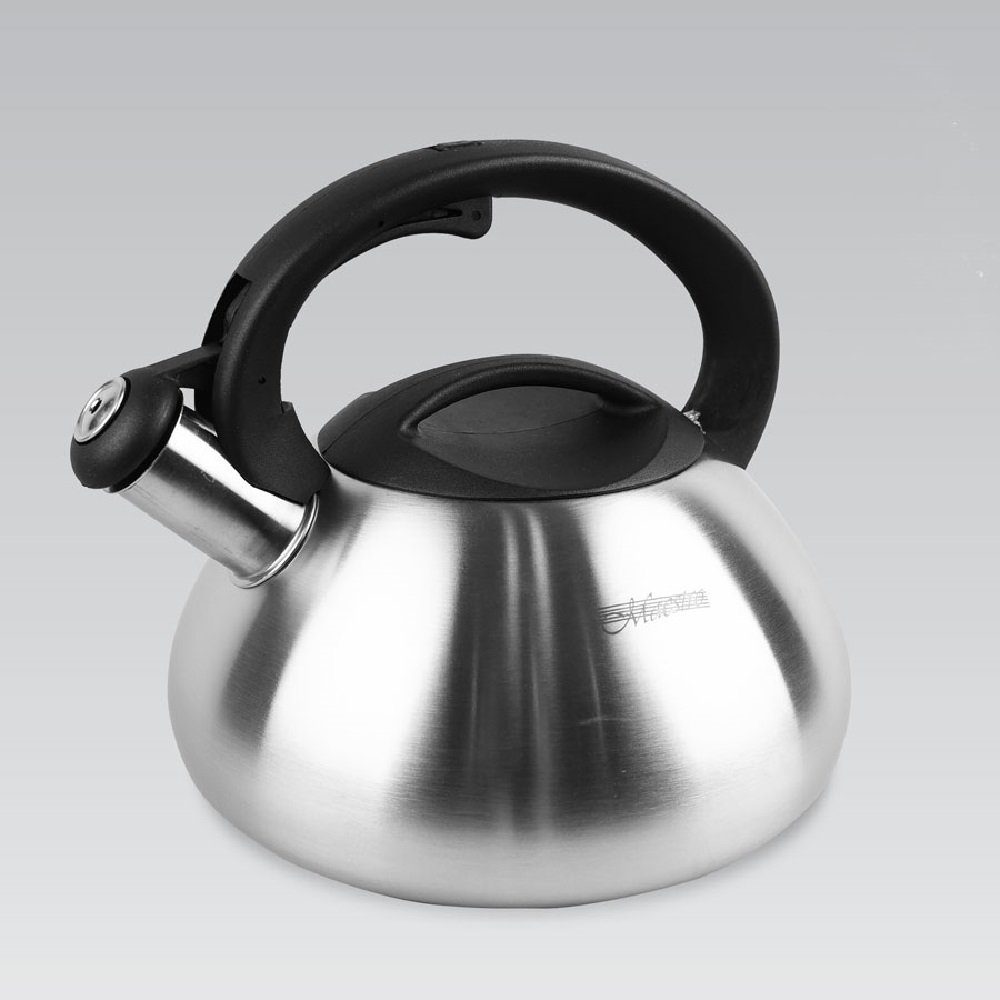 Maestro Wasserkessel MR-1306, Wasserkessel mit Deckel und Pfeifton 3L