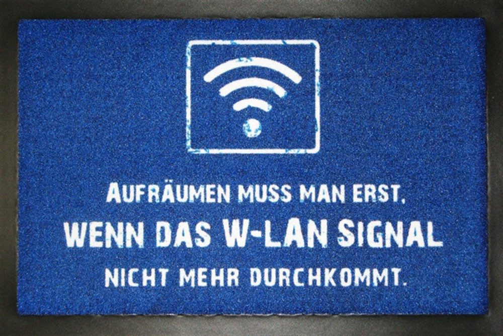 Fußmatte Fußmatte - Aufräumen WLAN
