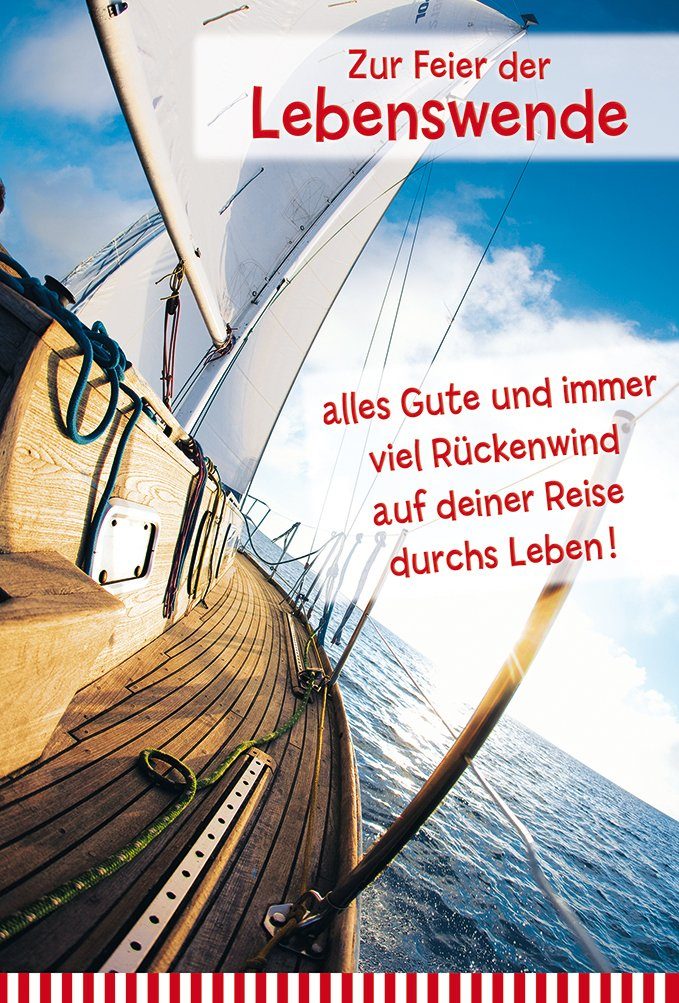 Grußkarten Lebenswende Glückwunschkarte - Zur Feier der Lebenswende