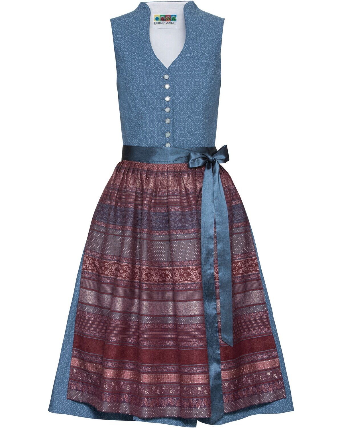 Berwin & Wolff Дирндль Jacquarddirndl mit V-Ausschnitt