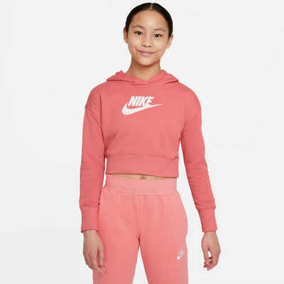 Nike Sportswear Kapuzensweatshirt »Club Big Kids' (Girls) French Terry Cropped Hoodie«