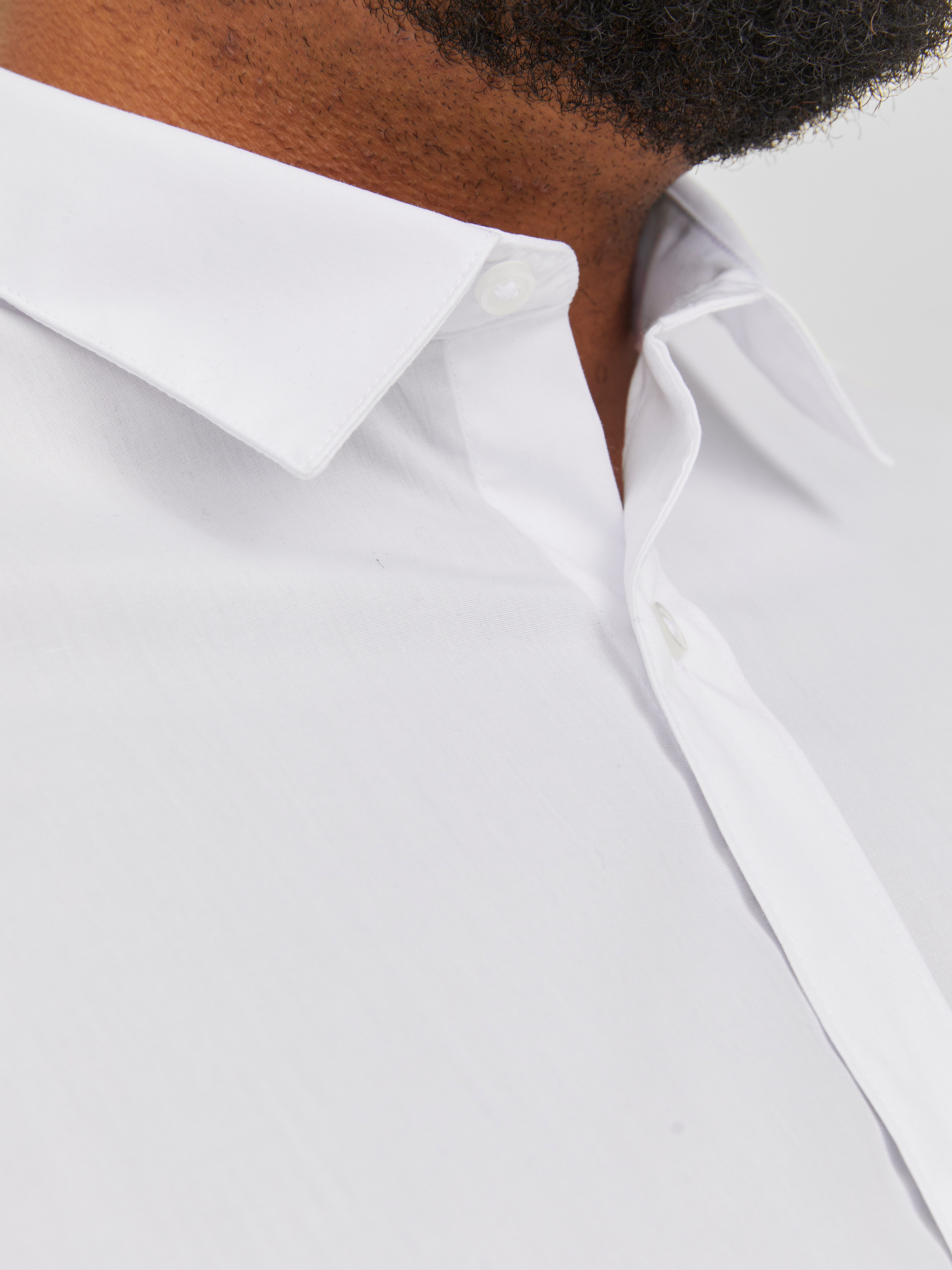 Jack & Jones PlusSize Langarmhemd JJJOE SHIRT LS PLAIN PLS Materialmix, normal geschnitten – Bild 4 von 5