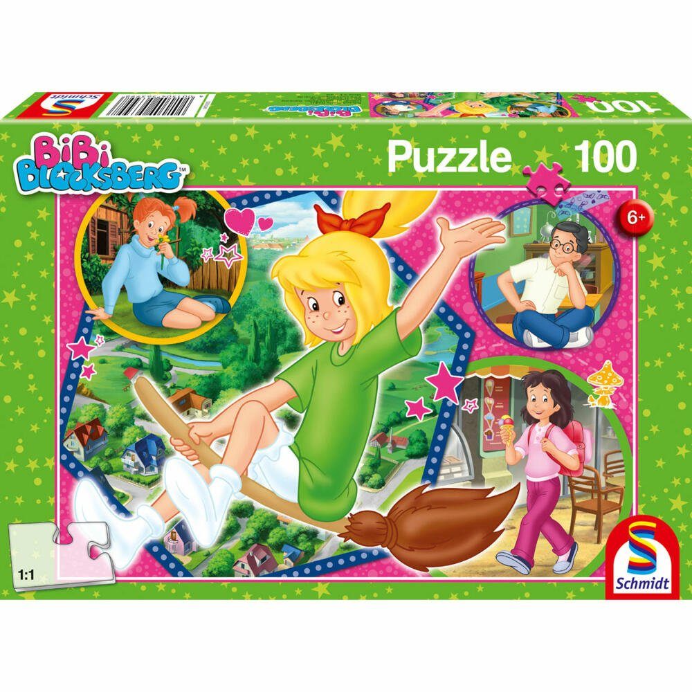 Schmidt Spiele Puzzle Bibi Blocksberg Hex-Hex 100 Teile, 100 Puzzleteile