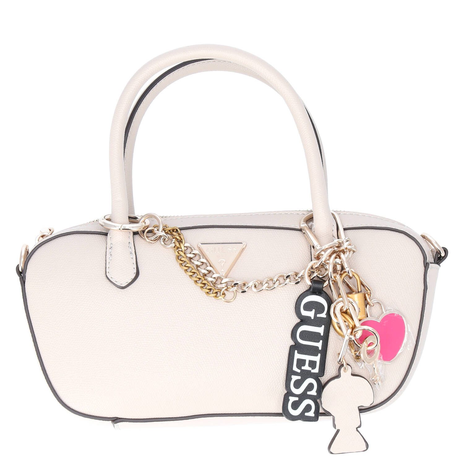 Guess Umhängetasche GUESS Handtasche Davina Light Taupe (1, 1-tlg., 1)