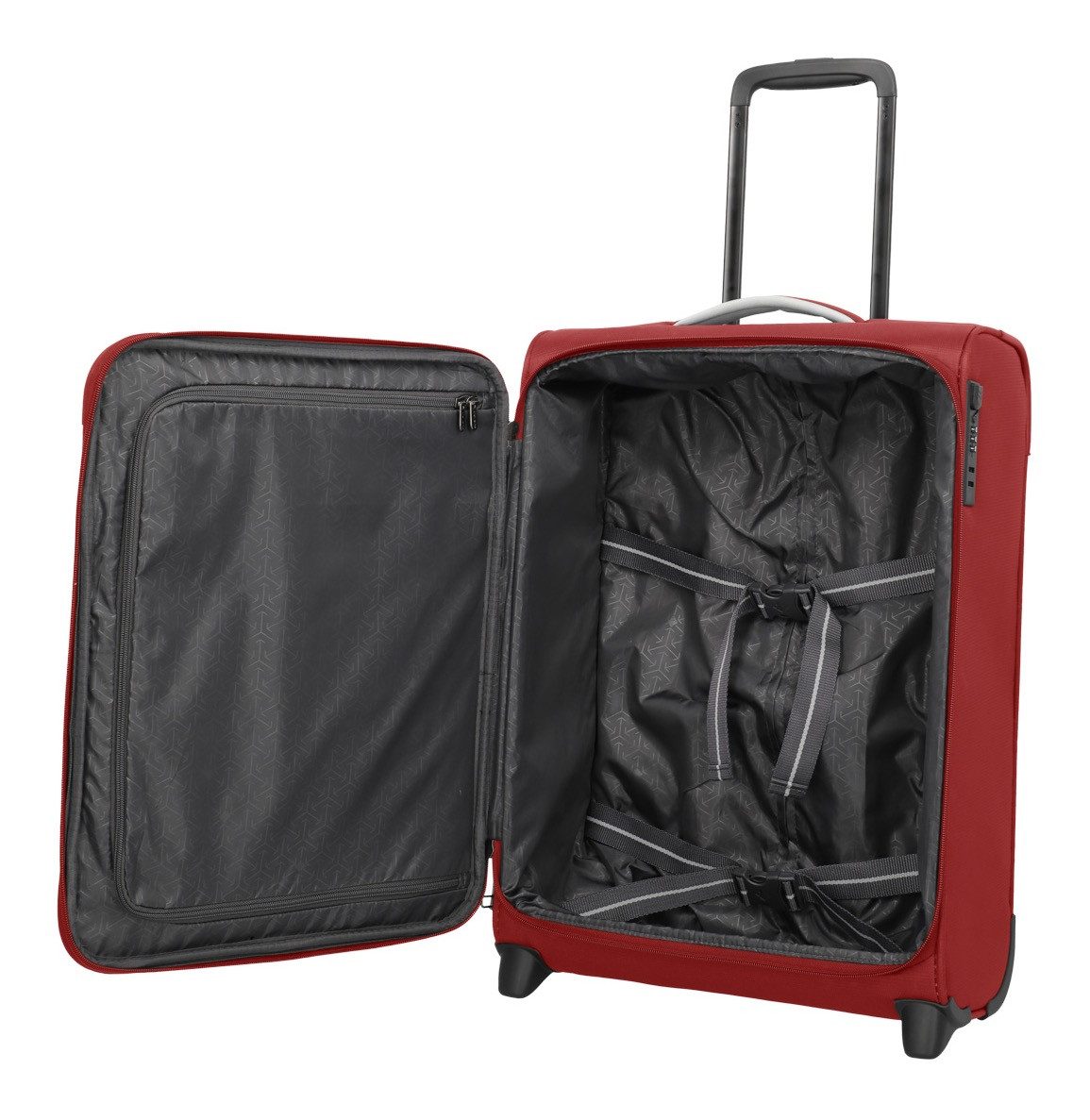 travelite Handgepäck-Trolley JETPACK Multi Light 2 Cabin Handgepäck Koffer, 2 Rollen, Weichgepäck, passend für Ryanair, Condor und viele gängige Airlines