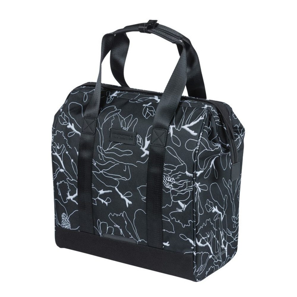 Basil Fahrradkorb Shoppertasche Grand Flower, Hook günstig online kaufen