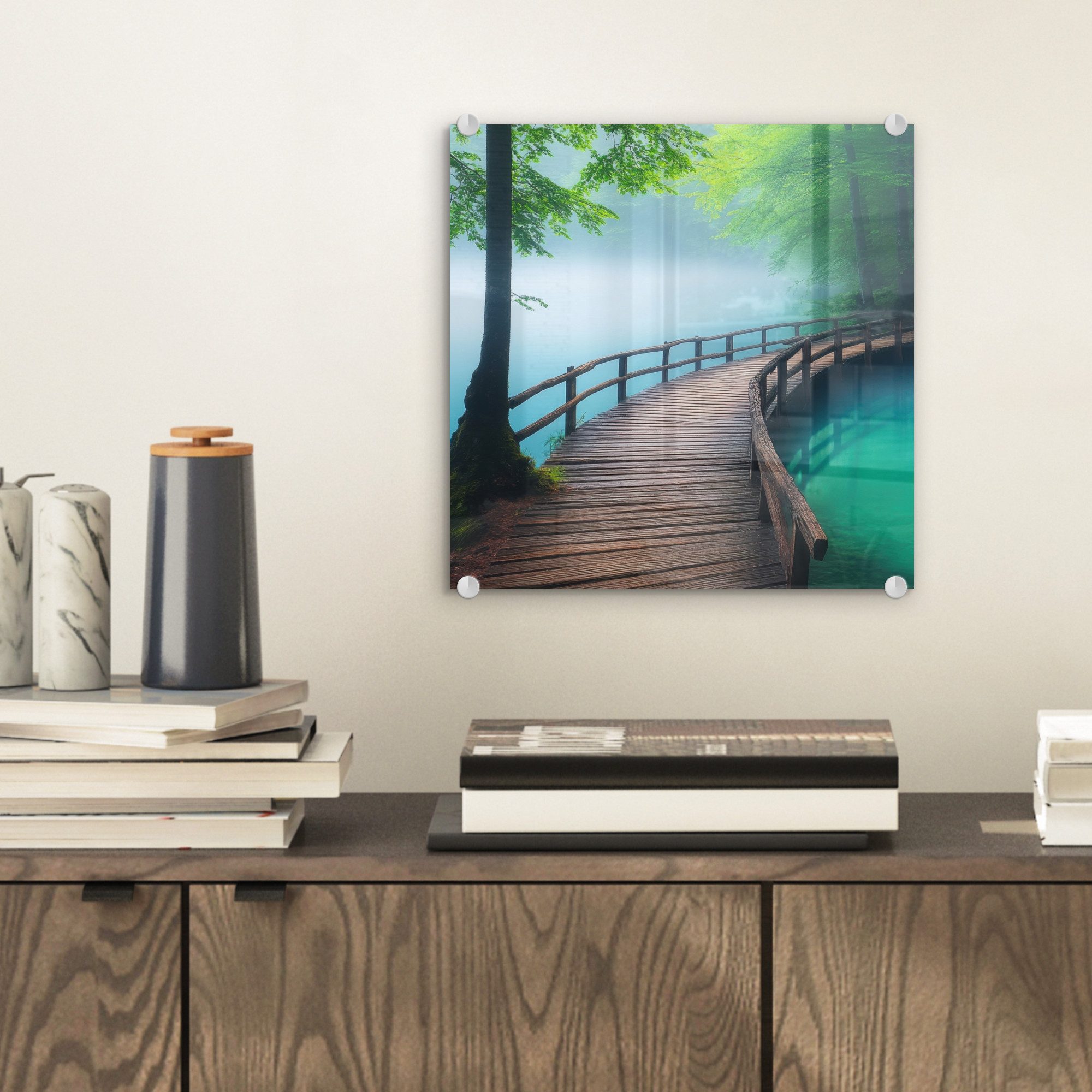 MuchoWow Acrylglasbild Brücke - Wasser - günstig online kaufen