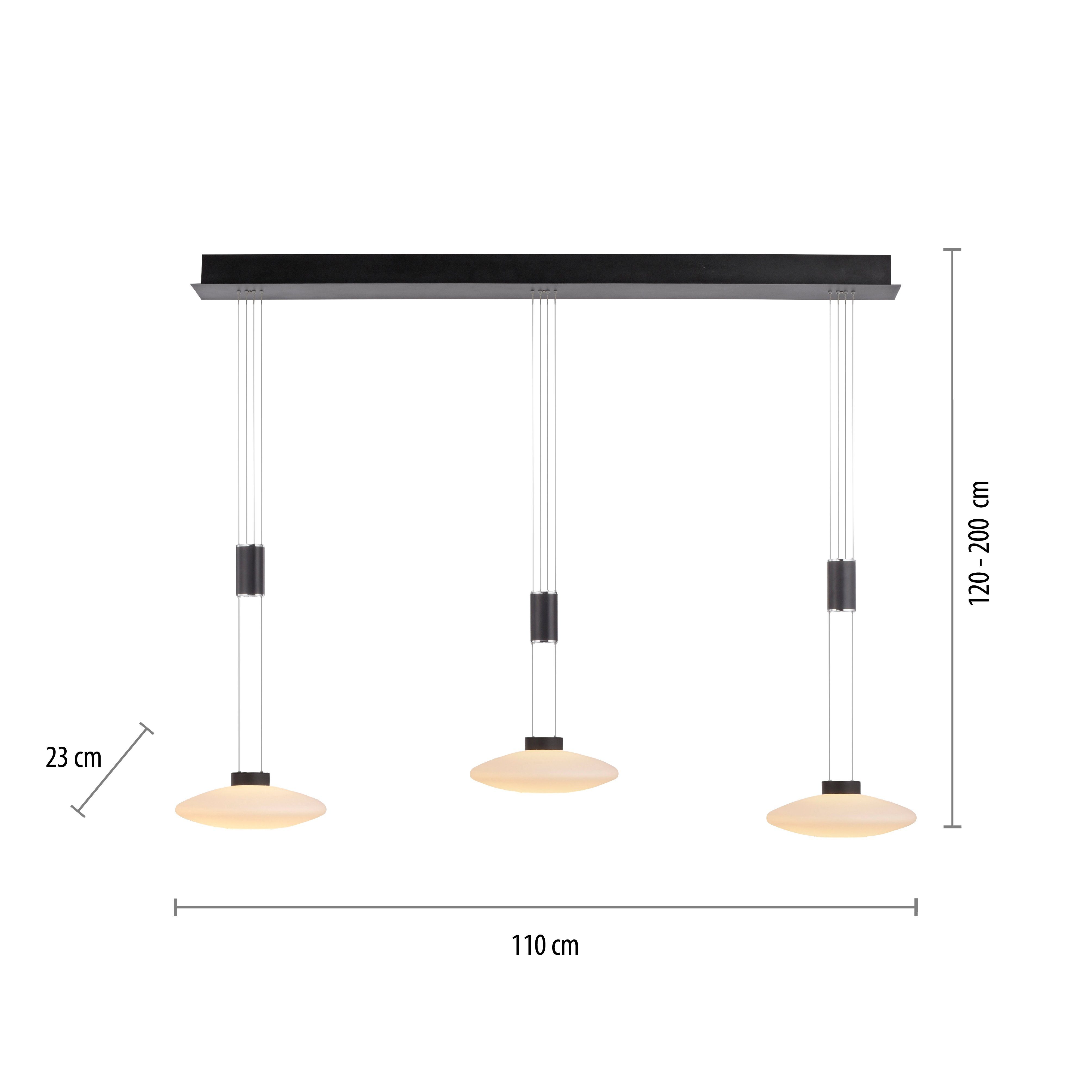 Neuhaus integriert, Pendelleuchte LED Memory, vom Trennung LAUTADA, Paul nach dimmbar, Netz Warmweiß, fest Dim, Simply LED,