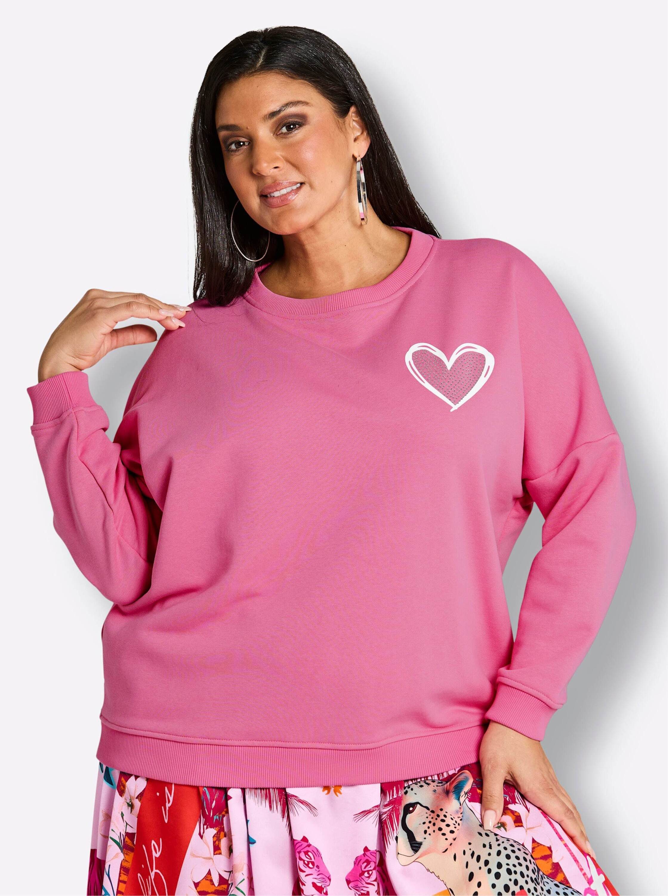 Sheego Sweater Sweatshirt Langarm