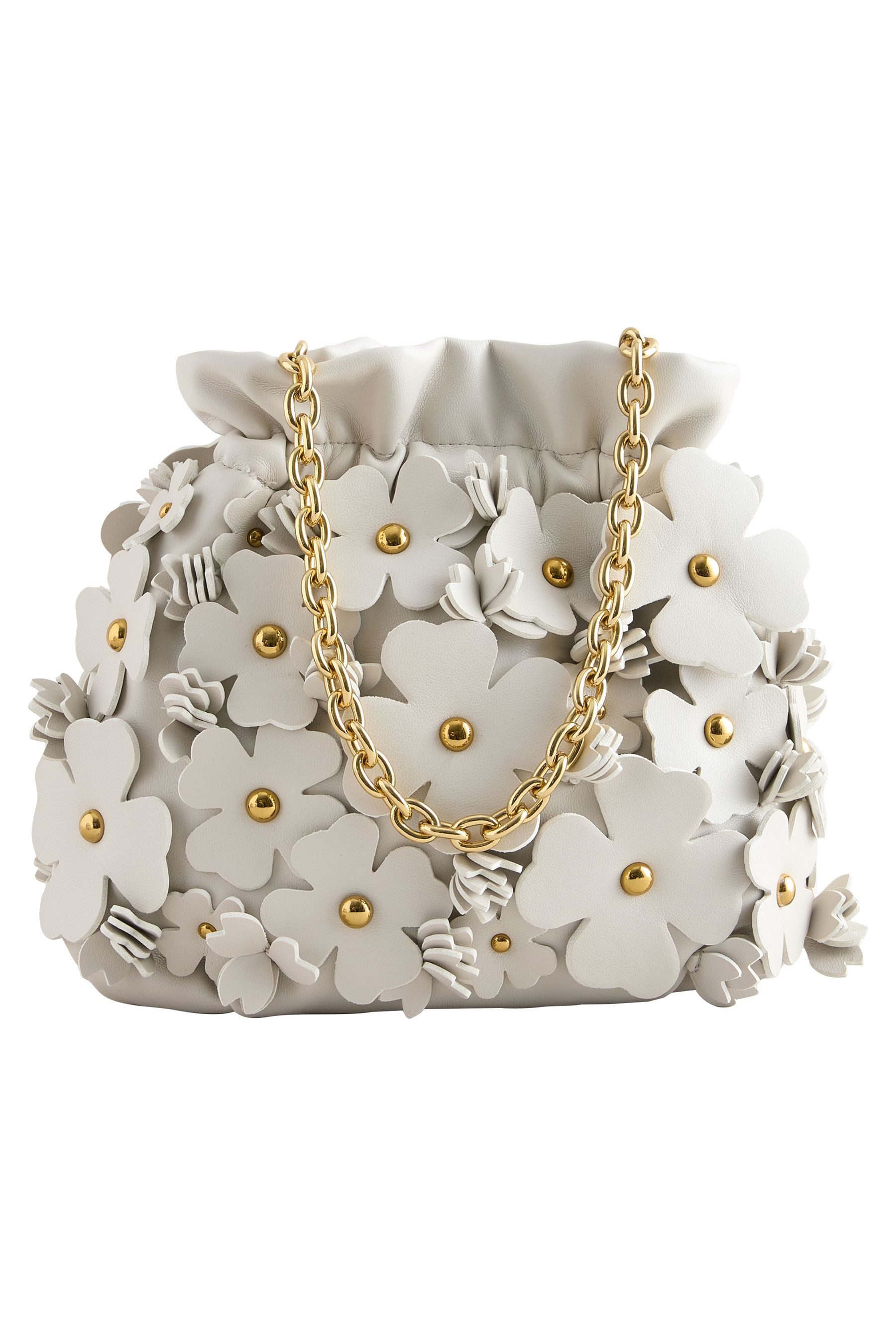 Beuteltasche Beuteltasche mit Blumendetail