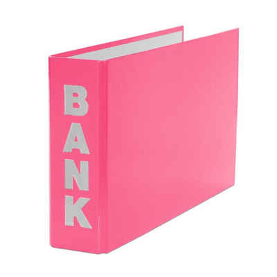 Livepac Office Bankordner 10x Bankordner / 140x250mm / für Kontoauszüge / Farbe: pink