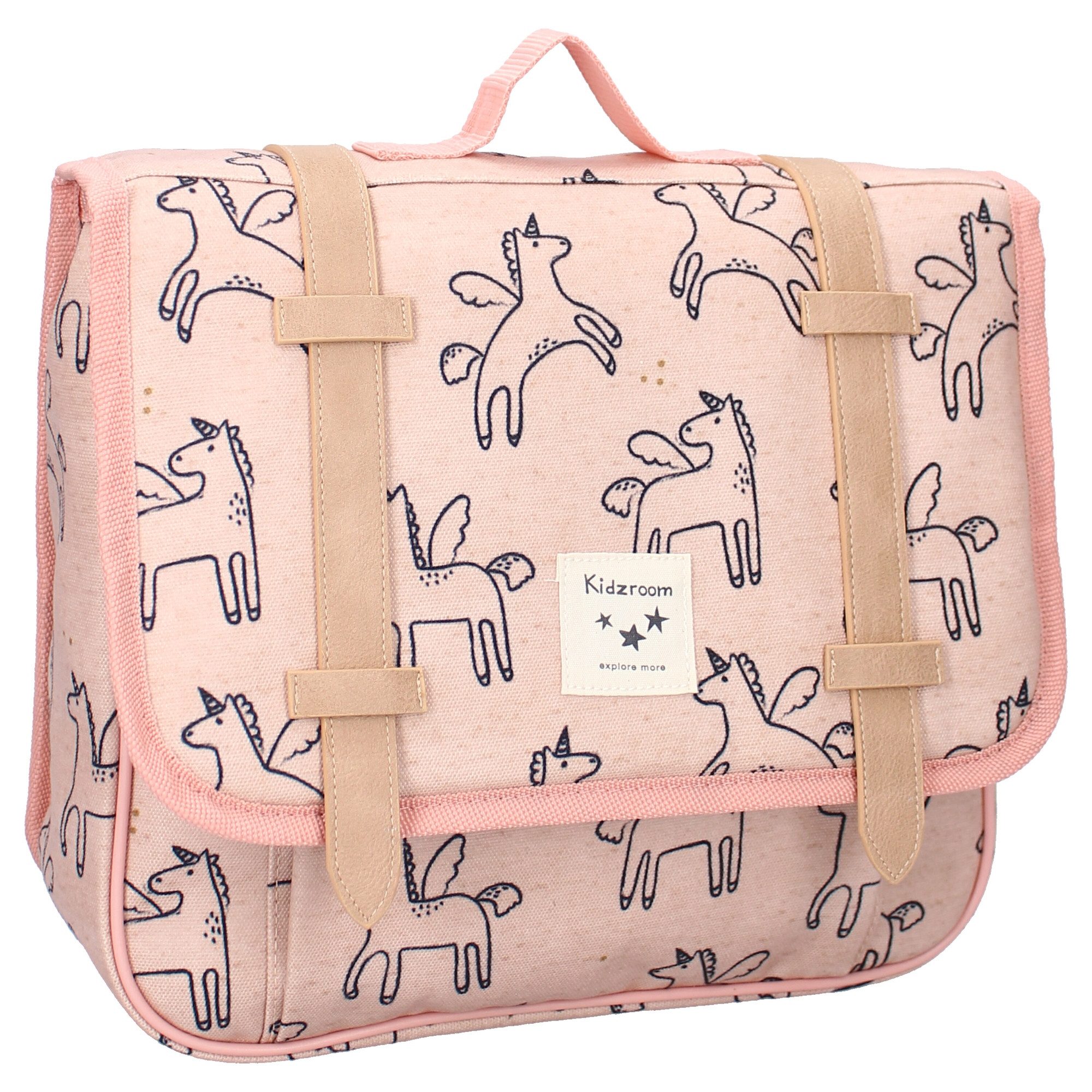 Vadobag Cityrucksack Lisbon Beasties, mit fliegenden Einhörnern als Allover-Print