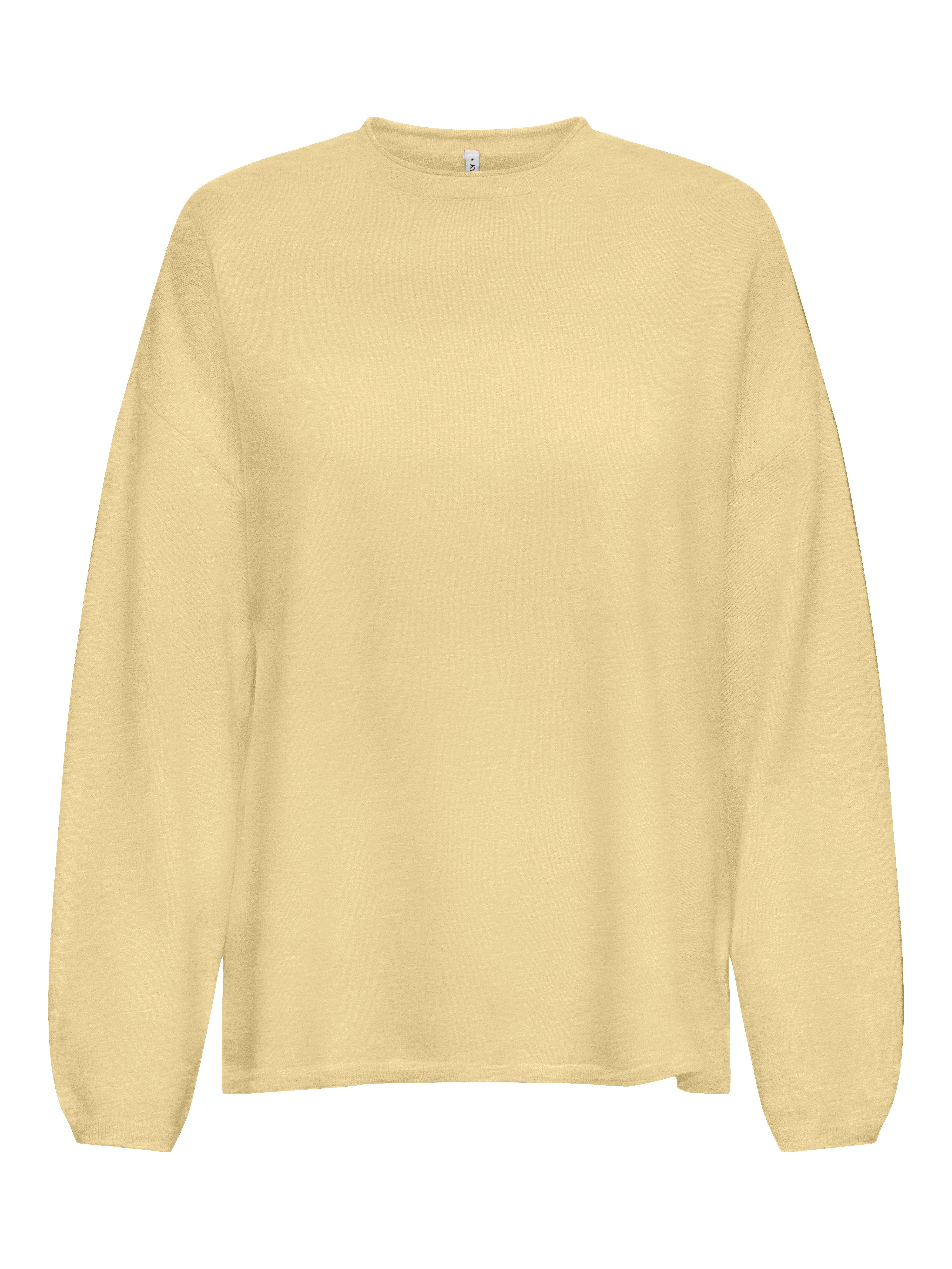 ONLY Strickpullover ONLLOYAL AMALIO LIFE LS O-NECK KNT NOOS mit überschnittenen Schultern