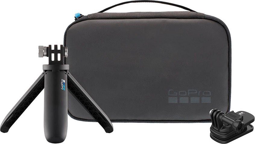 GoPro Kamerahalterung Reise-Kit, (bis 2,5 Zoll, Shorty + Magnetischer Drehclip + Kamera-Case)