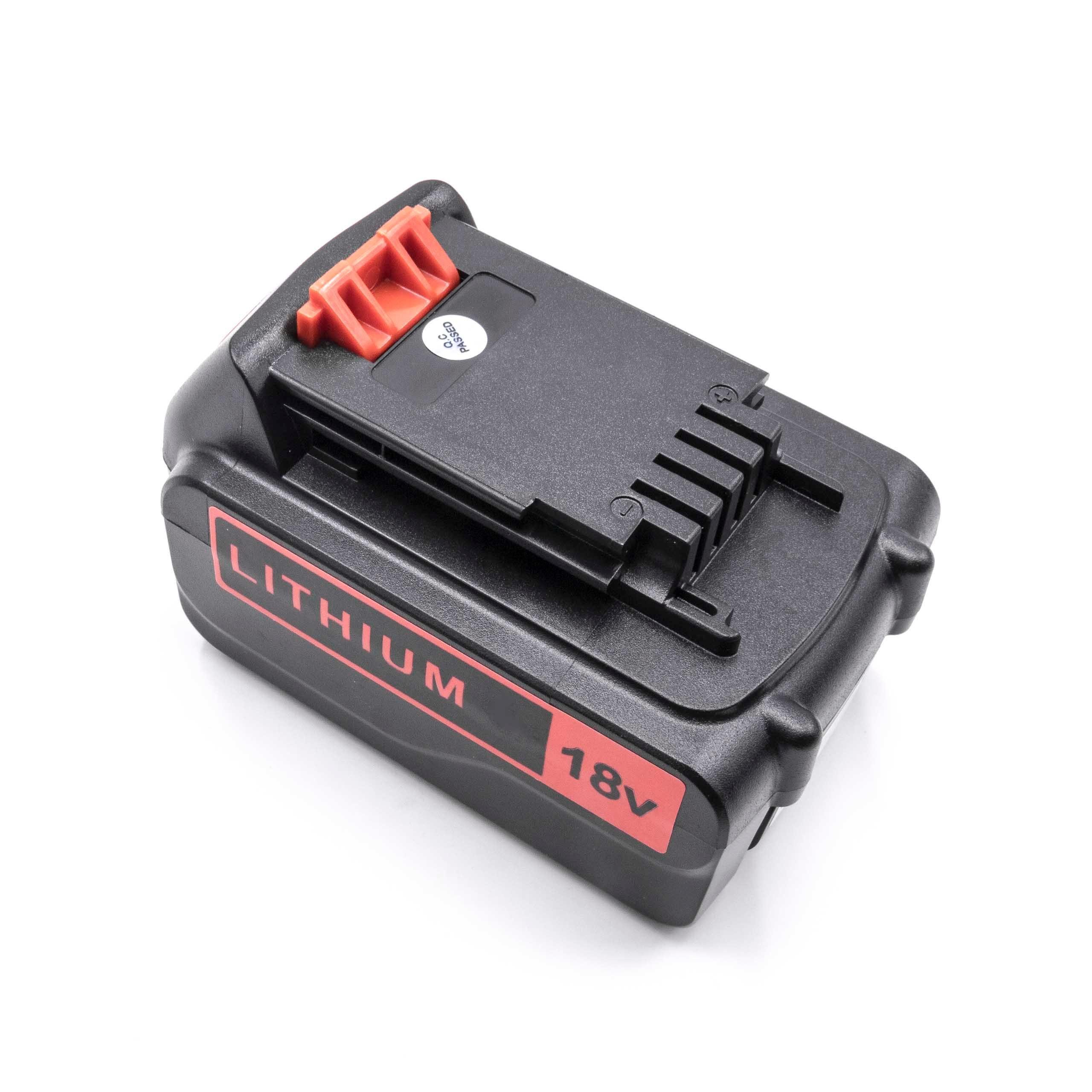 vhbw Akku passend für Kompatibel mit Black & Decker GTC1845, GTC1850L, GTC1845L, GTC18502PC, GTC18504PC Elektrowerkzeug (3000mAh, 18V, Li-Ion) 3000 mAh