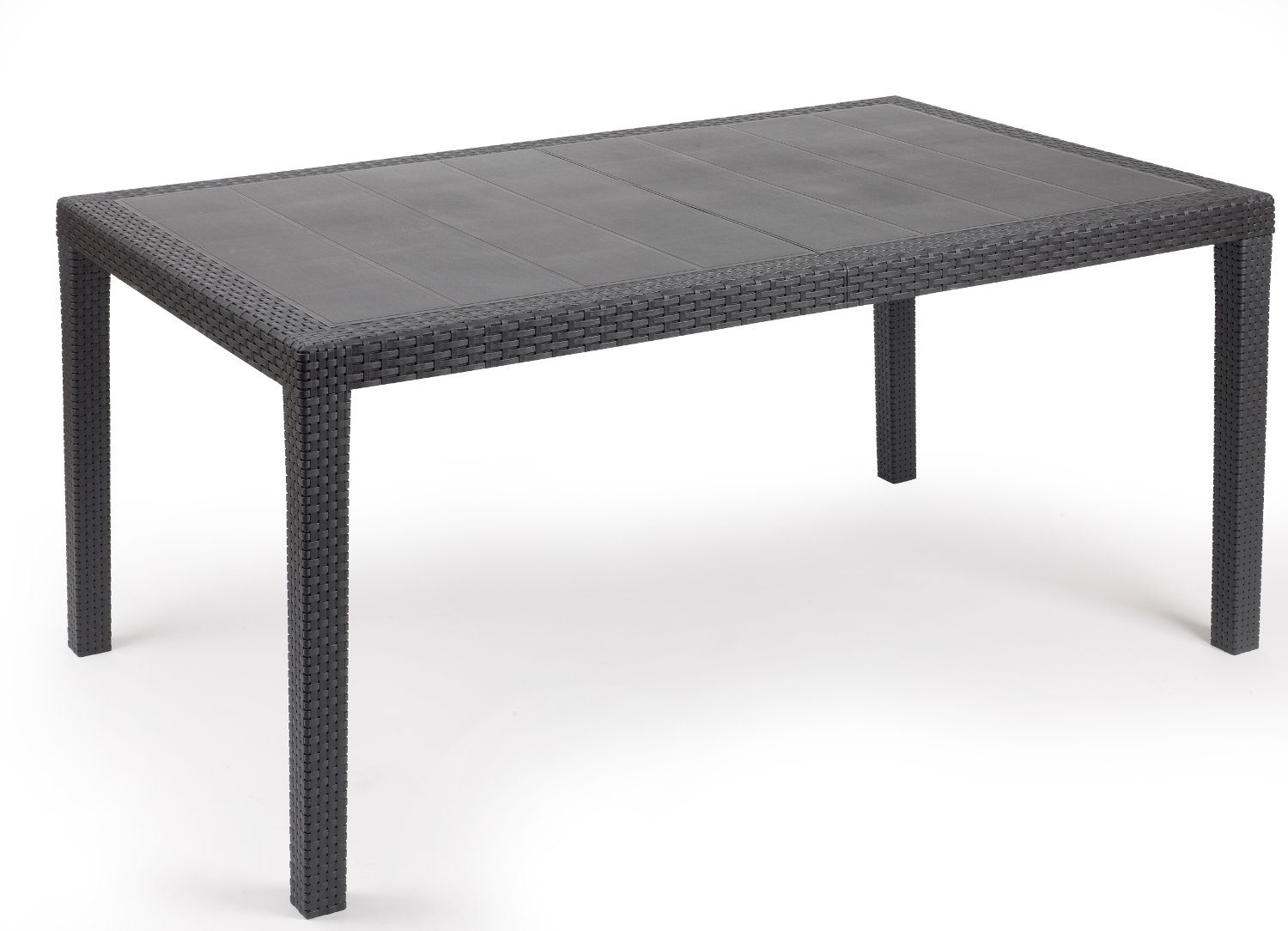 Progarden Gartentisch PRINCE (1St), 90x150cm, Kunststoff anthrazit