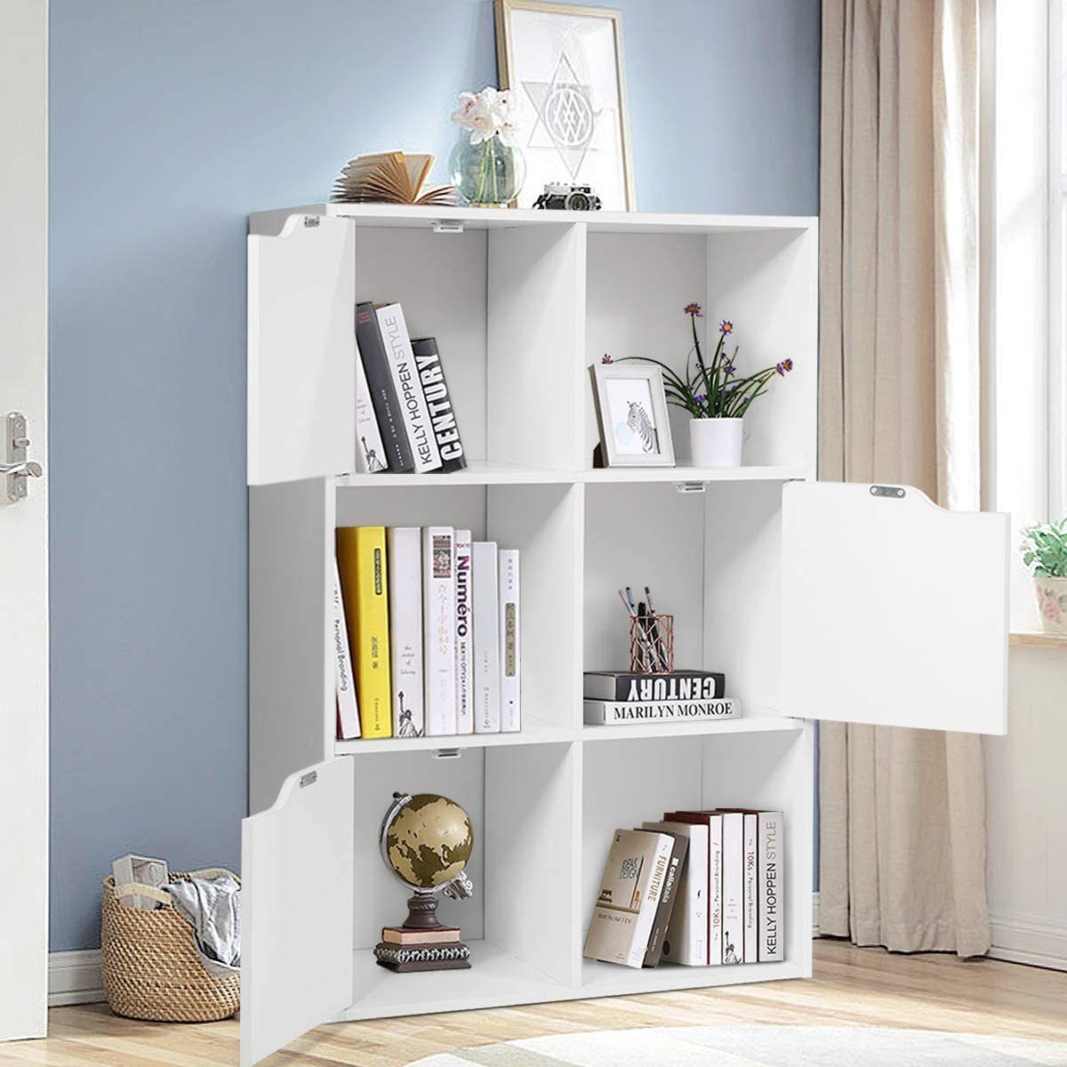 COSTWAY Bücherregal 6 FÄCHER - COSTWAY