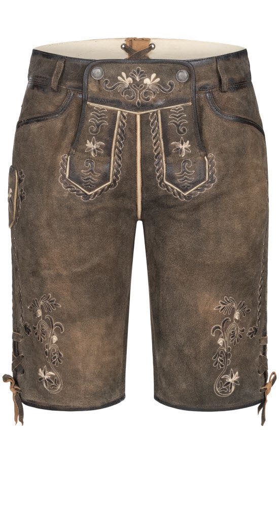 Nübler Trachtenlederhose Lederhose kurz Viona L günstig online kaufen