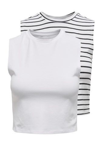 ONLY Crop-Top ONLCHOICE S/L 2-PACK Marškinė...