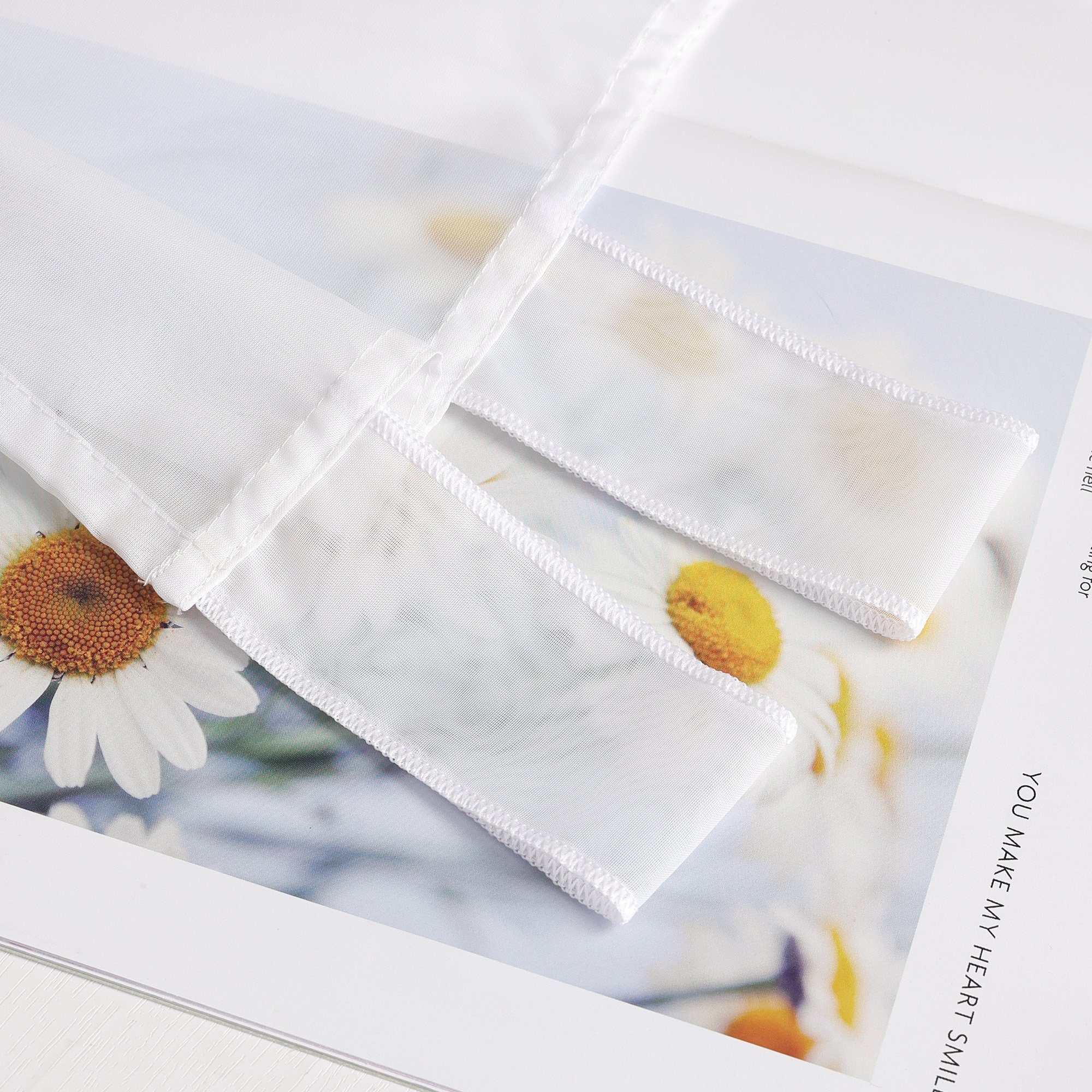 Joyswahl Raffrollo, mit Schlaufen, Voile Bindegardine, Unifarbige günstig online kaufen