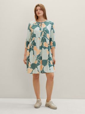 TOM TAILOR PLUS Sommerkleid Plus - Kleid mit Allover Print