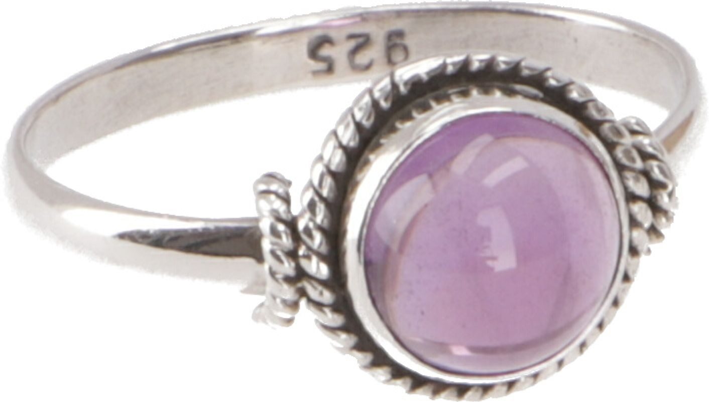 Silberring Boho Silberring, filigraner Edelsteinring mit..