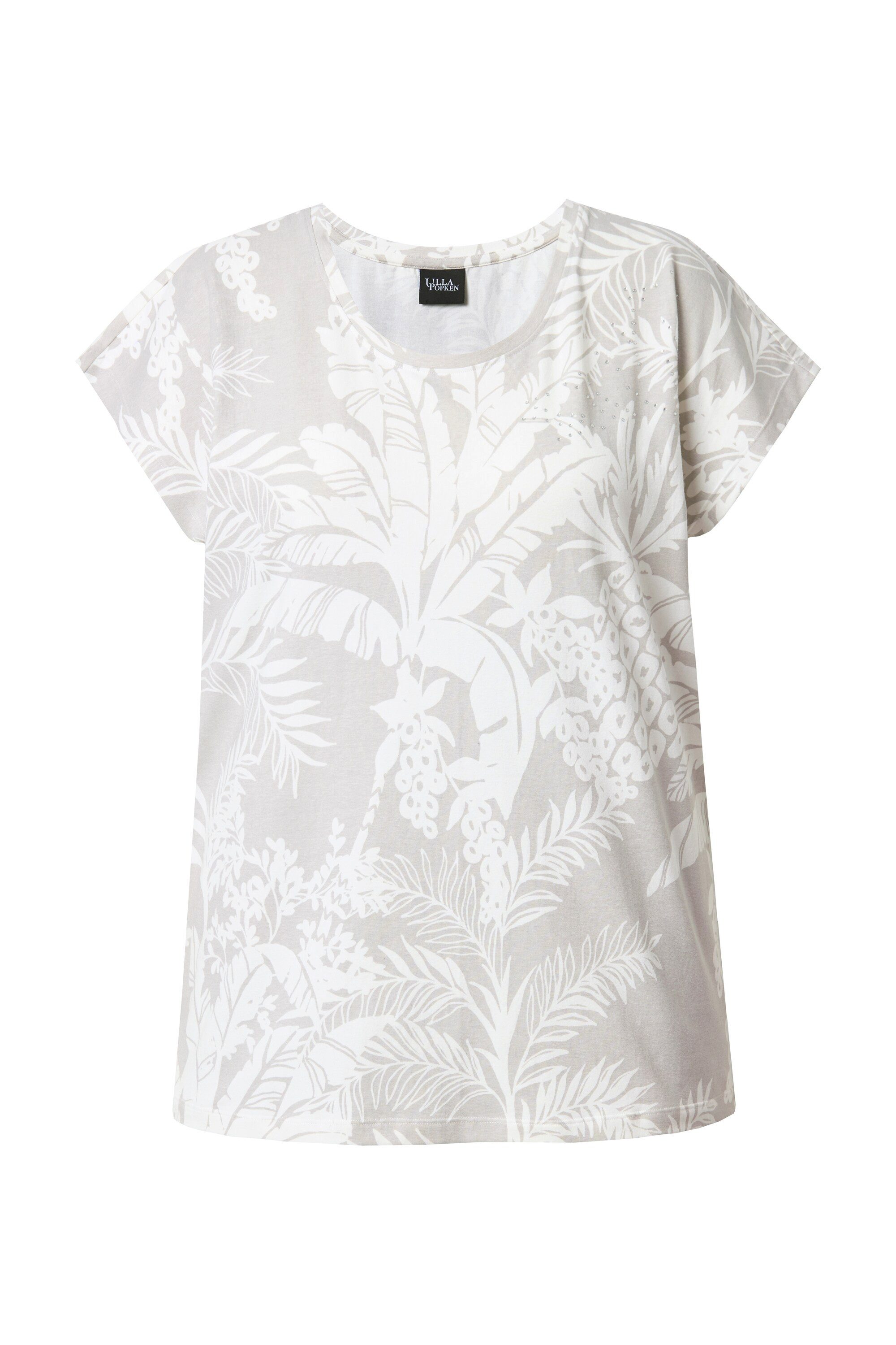 Ulla Popken T-Shirt T-Shirt Palmen Oversized günstig online kaufen