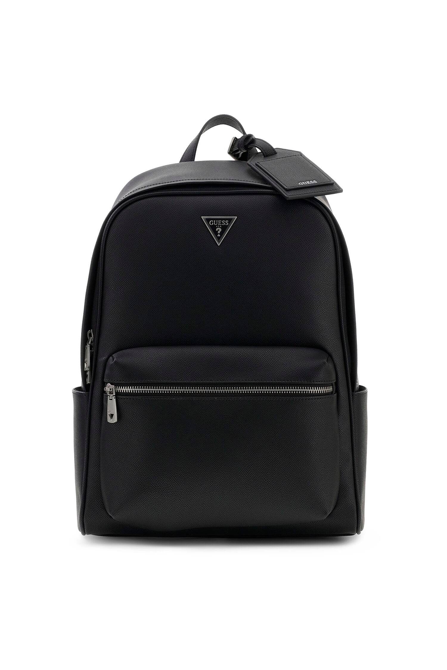 Guess Rucksack MILANO SQUARED BACKPACK, Cityrucksack, Freizeitrucksack mit praktischem Außenfach