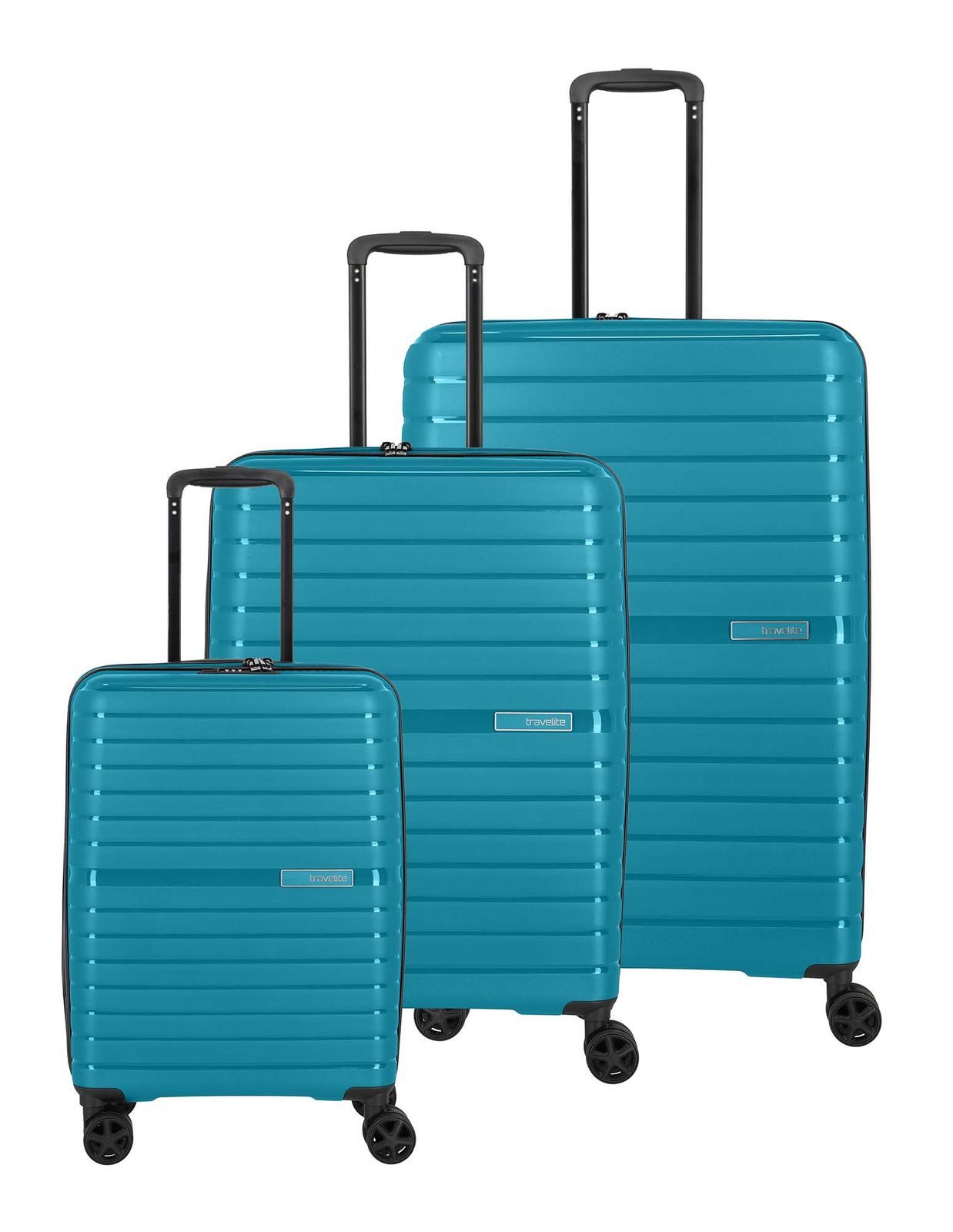 travelite Trolleyset 4W Trolley L / M / S, 4 Rollen, (Set, 3 tlg)