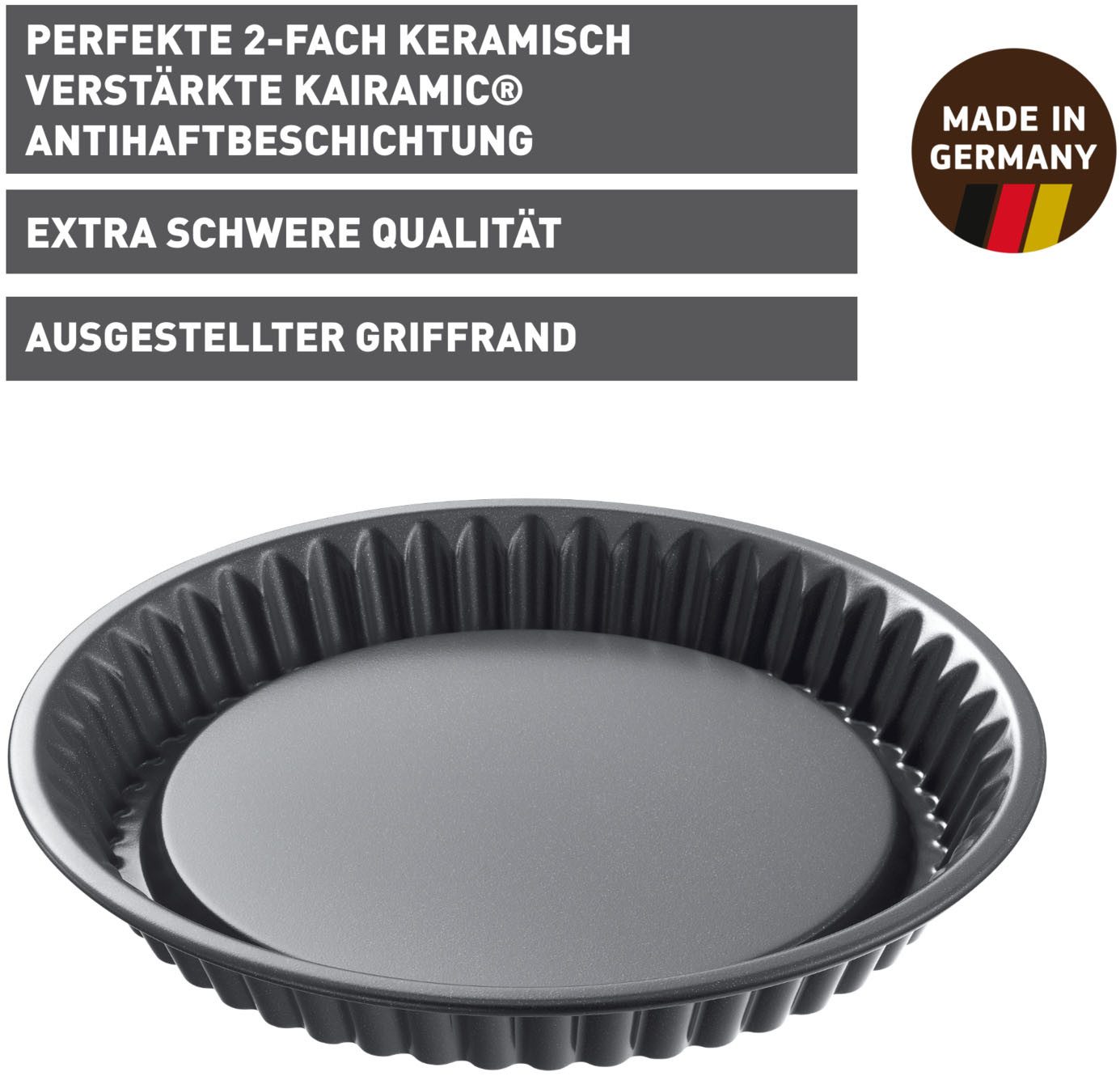 Kaiser Backformen Backform La Forme Plus, Tortenbodenform, Made in Germany, Herstellergarantie: 10 Jahre auf die Antihaftbeschichtung