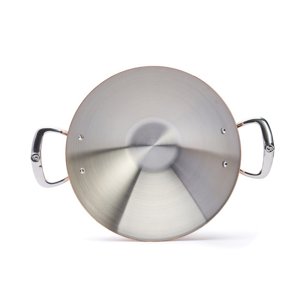 de Buyer Wok Prima Matera, Kupfer- 32 cm induktionsgeeignet - Edelstahlgussgriffe