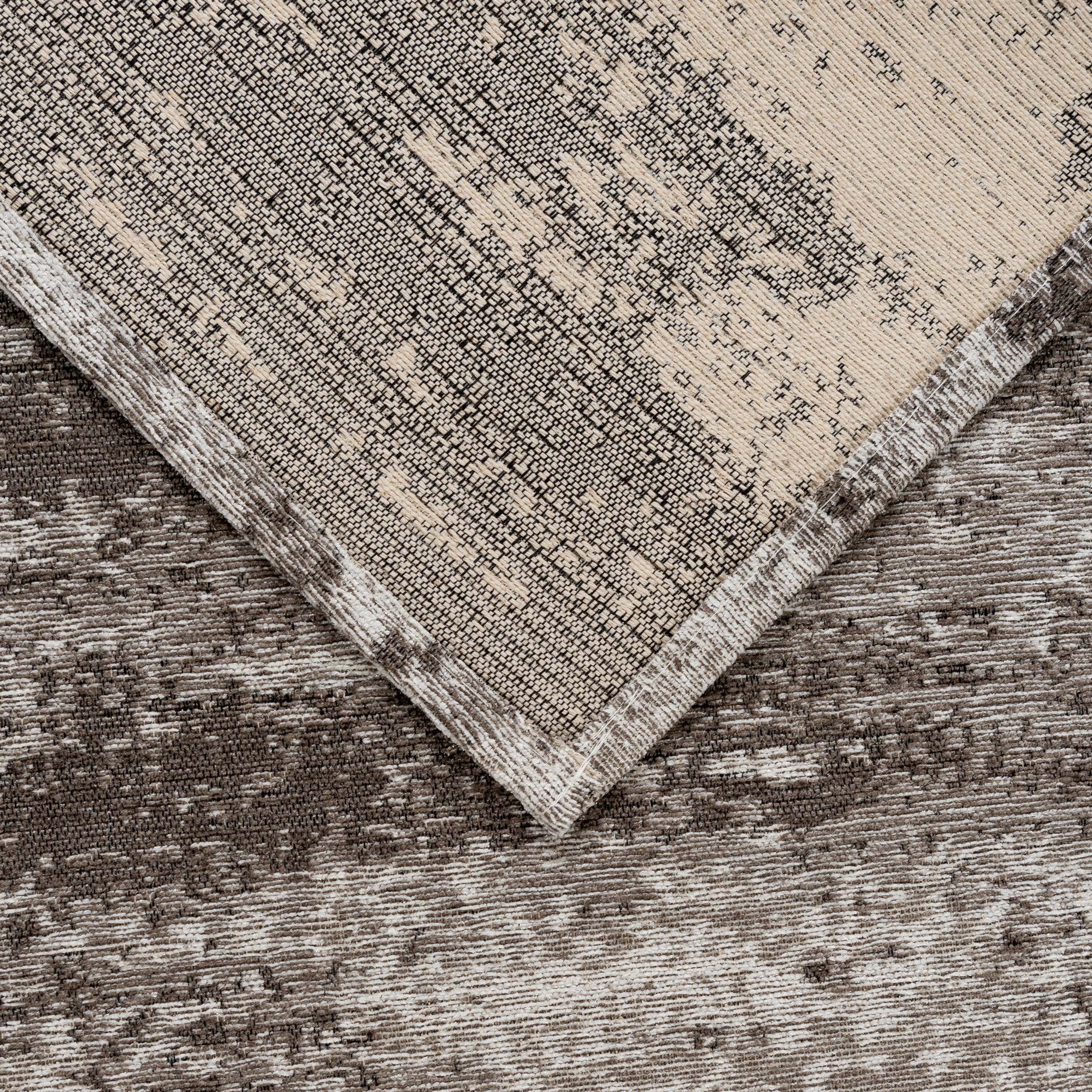 Teppich Carina 6963, Sehrazat, waschbar, Marmor-Optik, rutschfest, rechteckig, Flachgewebe, abstraktes Design Höhe: mm, 8