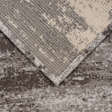 Teppich Carina 6963, Sehrazat, rechteckig, Höhe: 8 mm, waschbar, Flachgewebe, Marmor-Optik, rutschfest, abstraktes Design