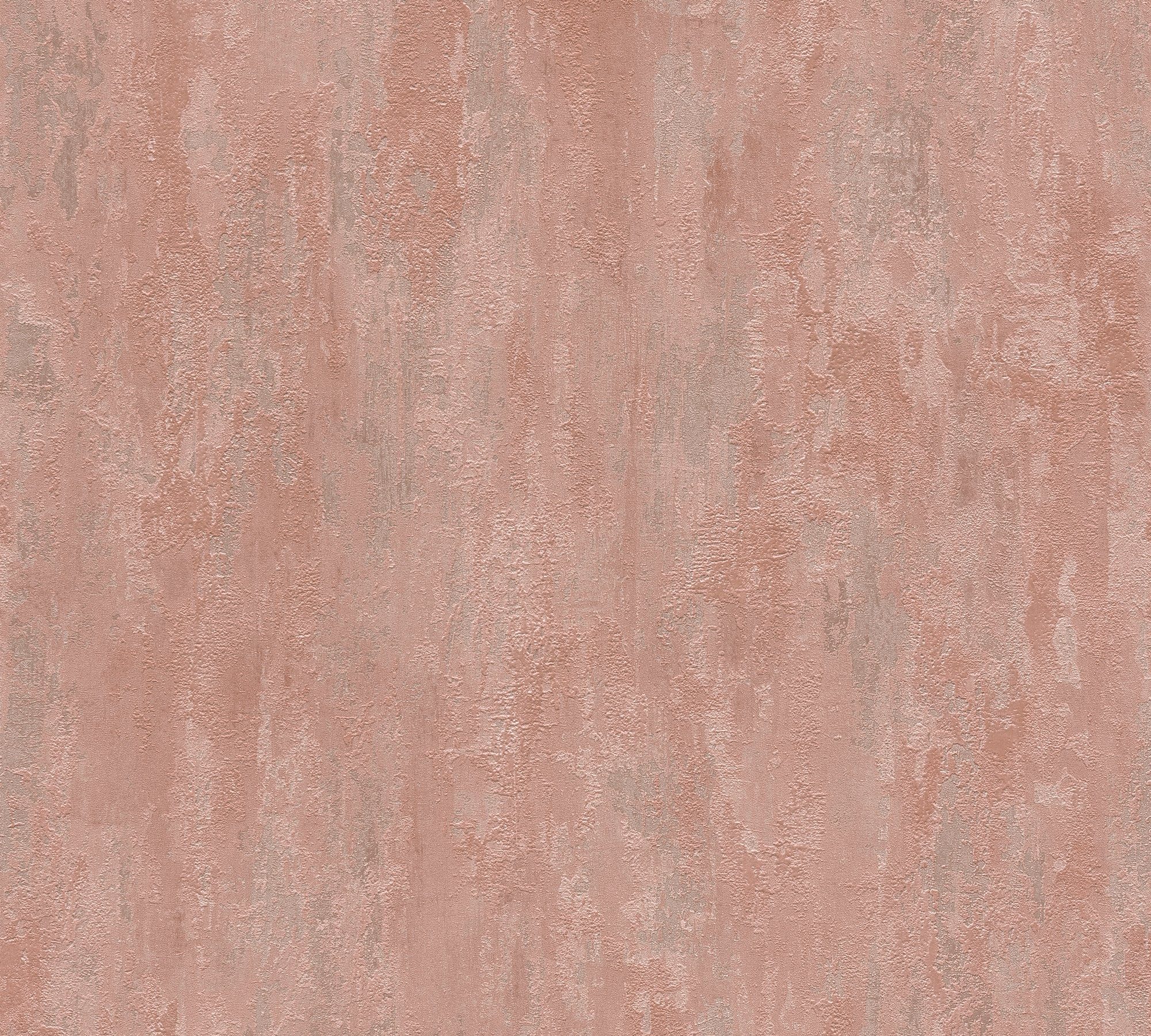 Verkaufsfläche A.S. Création Vliestapete Rusted, Rost-Optik, Einfarbig Moderne rosa Tapete
