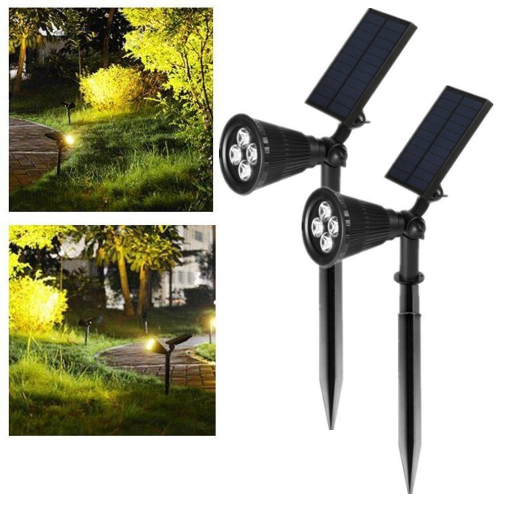 WILGOON Gartenleuchte Solar Gartenleuchte Solarstrahler, Automatisch günstig online kaufen