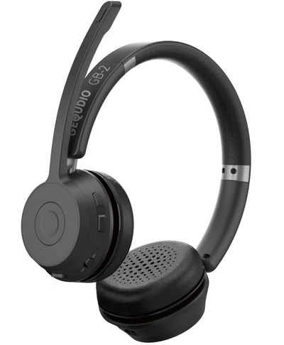 GEQUDIO GB-2 Bluetooth Headset (Wireless Kopfhörer mit Mikrofon / Geräuschunterdrückung / Standby 500h)
