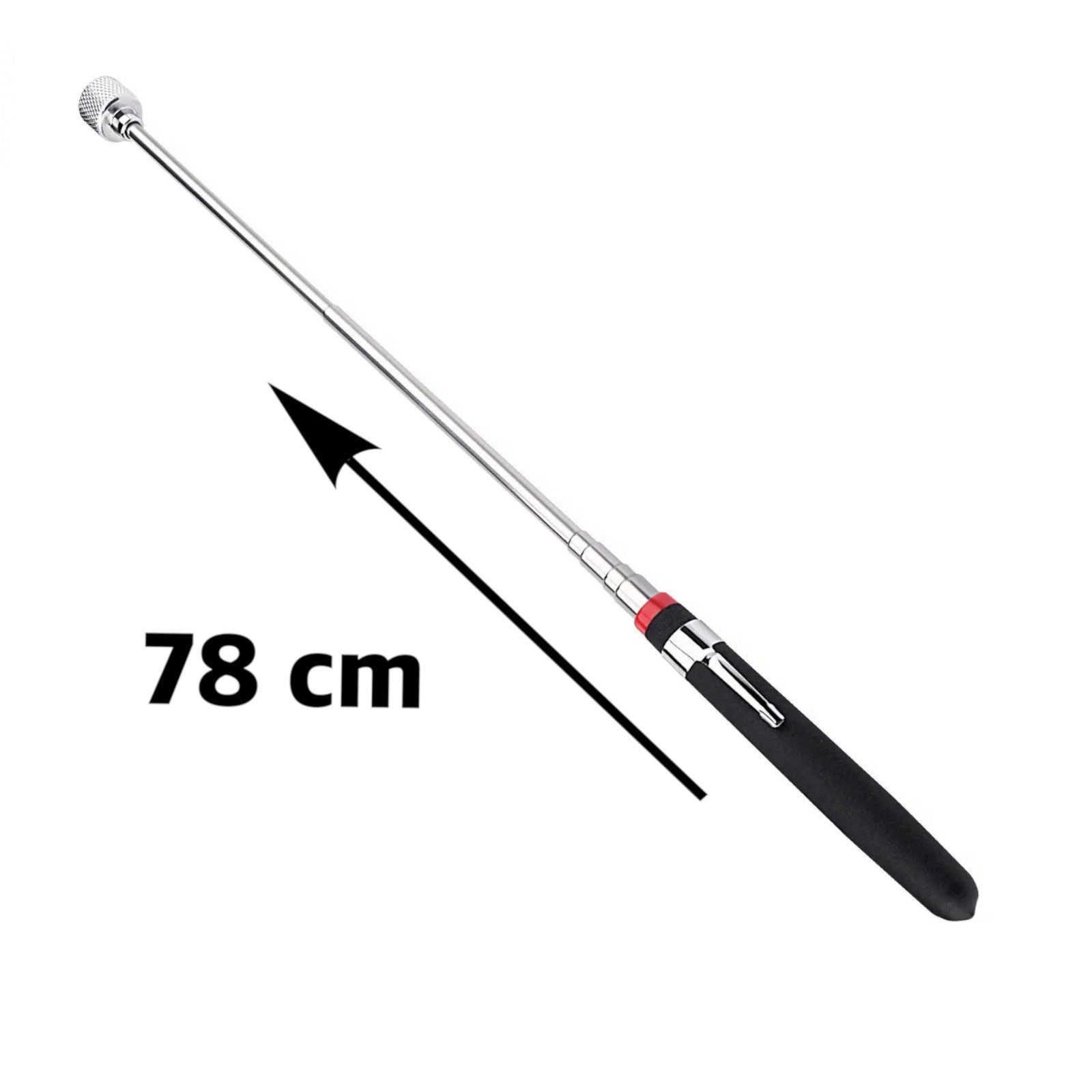 Pitlane Performance Magnethalter 10kg Teleskop Magnetheber Magnetstift (Ausziehbares Pick-Up Tool Magnetstab), Magnetgreifer mit extrem starken Neodym Magnet